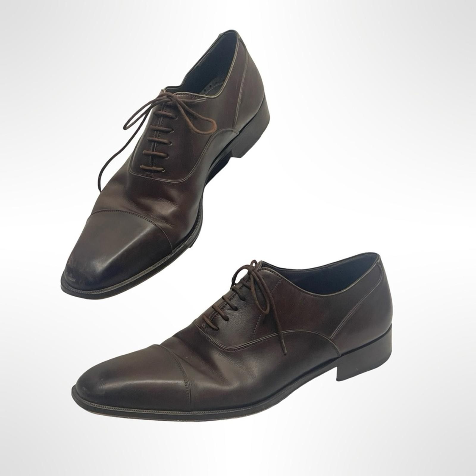 Other Massimo Emporio Brown Leather Men's Dress Shoes size 12 Size US 12 / EU 45 - 6 Thumbnail