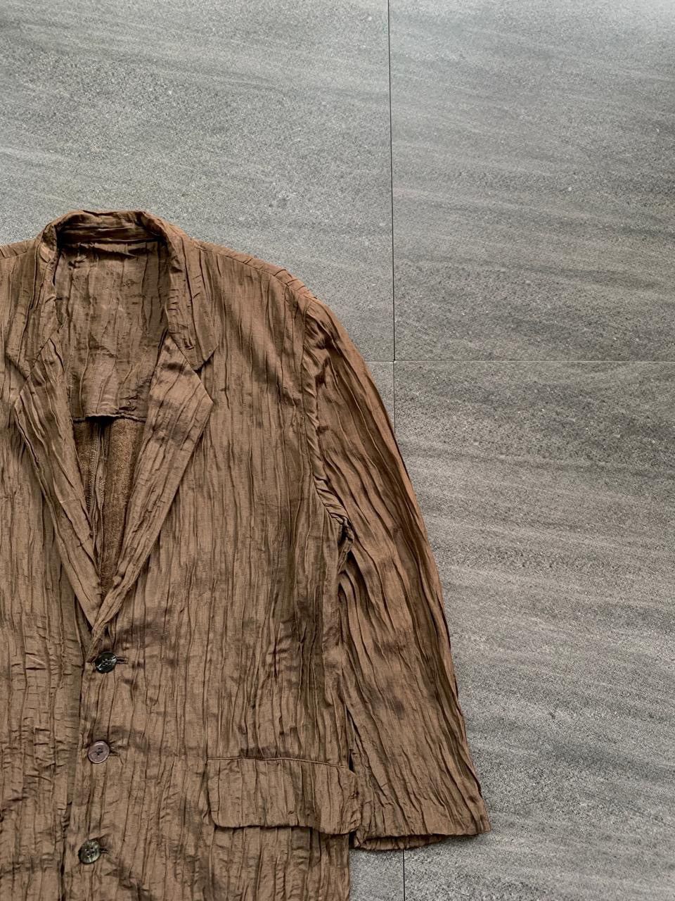 Issey Miyake FREE TAX! 90s Pleated Blazer Jacket Size US M / EU 48-50 / 2 - 2 Thumbnail