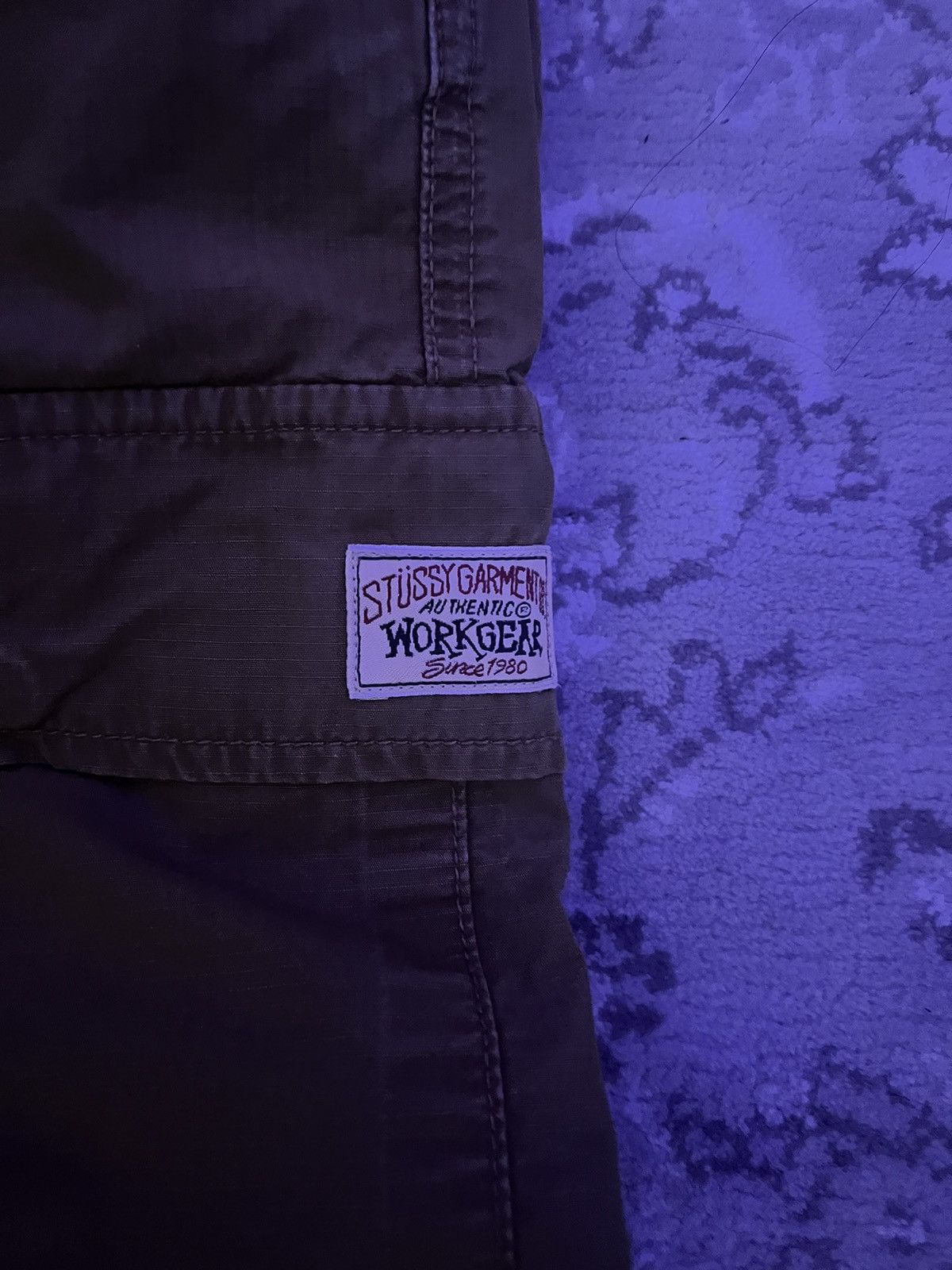 Stussy × Vintage Stussy Ripstop Cargo Beach Pant - Olive Size US 36 / EU 52 - 4 Thumbnail
