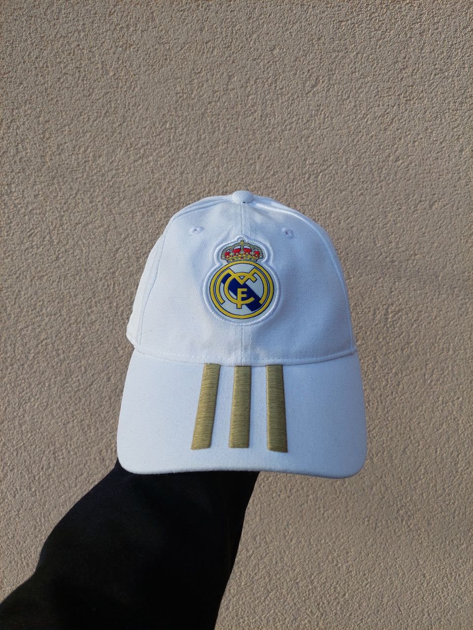 Pre-owned Adidas X Real Madrid Adidas Real Madrid Cap Hat Football Soccer Jersey In White