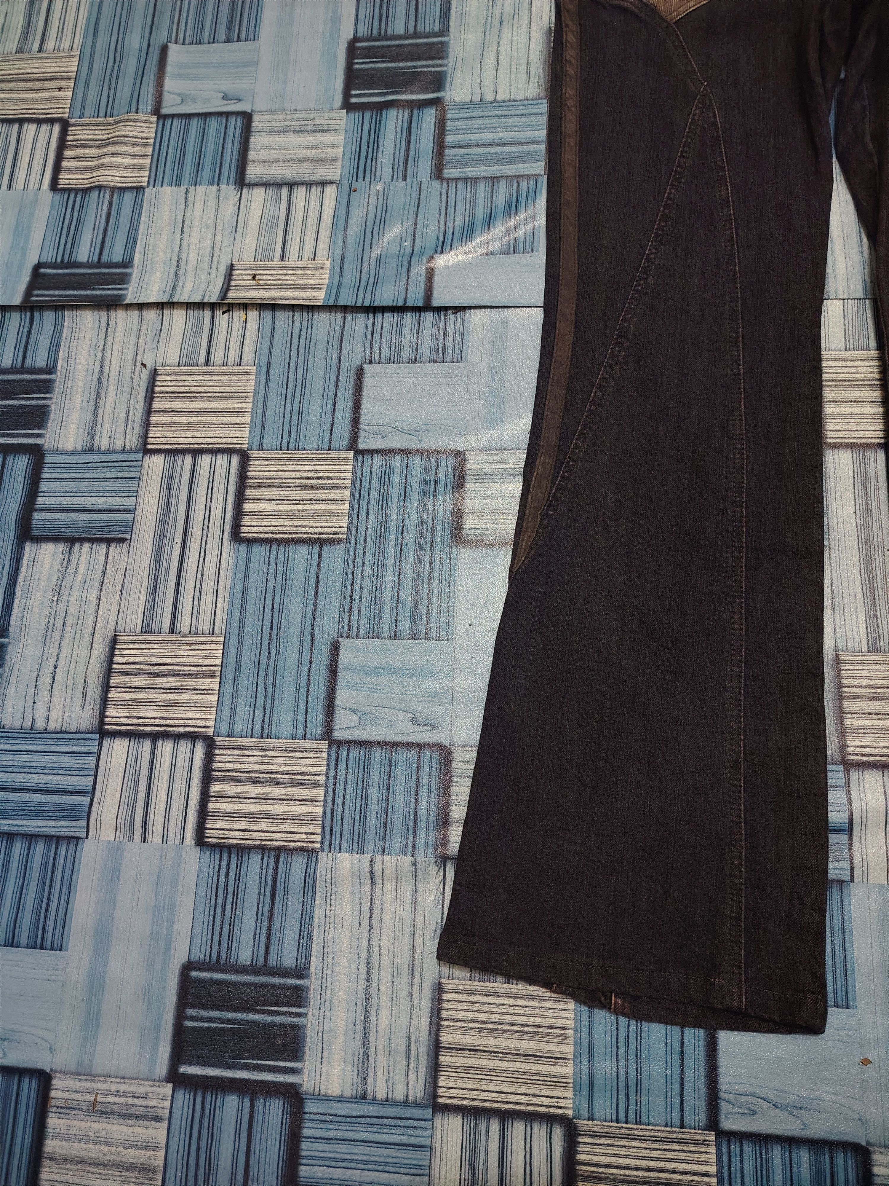 If Six Was Nine Rare Comme ca Comme ci side leather line flared pants Size US 28 / EU 44 - 10 Thumbnail
