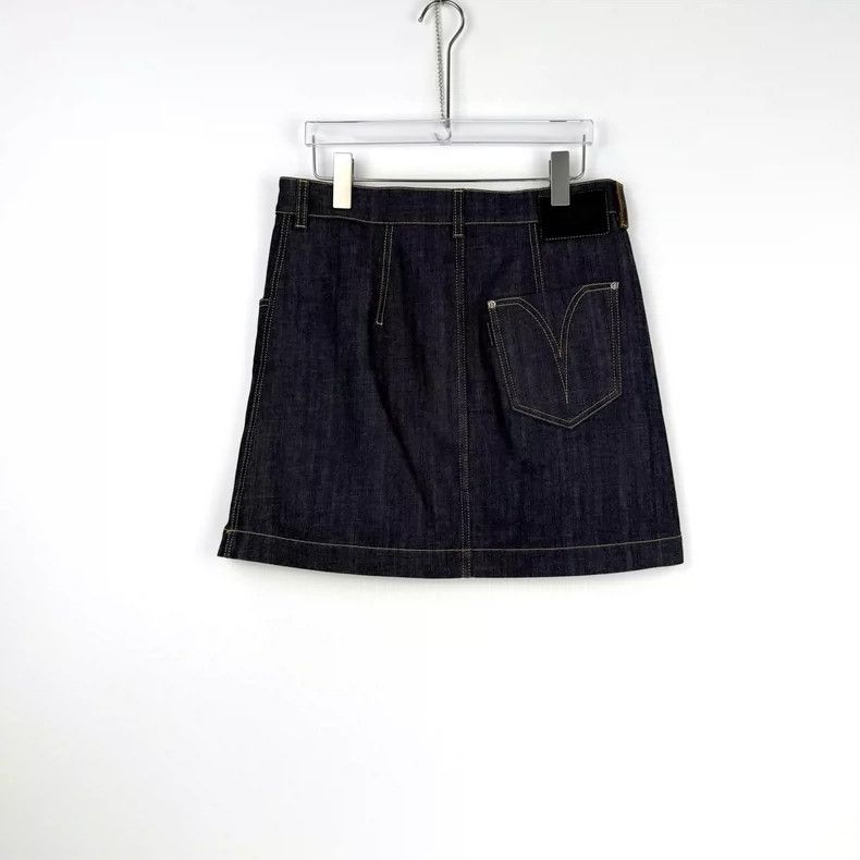 Louis Vuitton Louis Vuitton Washed dark blue presbyopic leather label stu Size 37" - 4 Thumbnail
