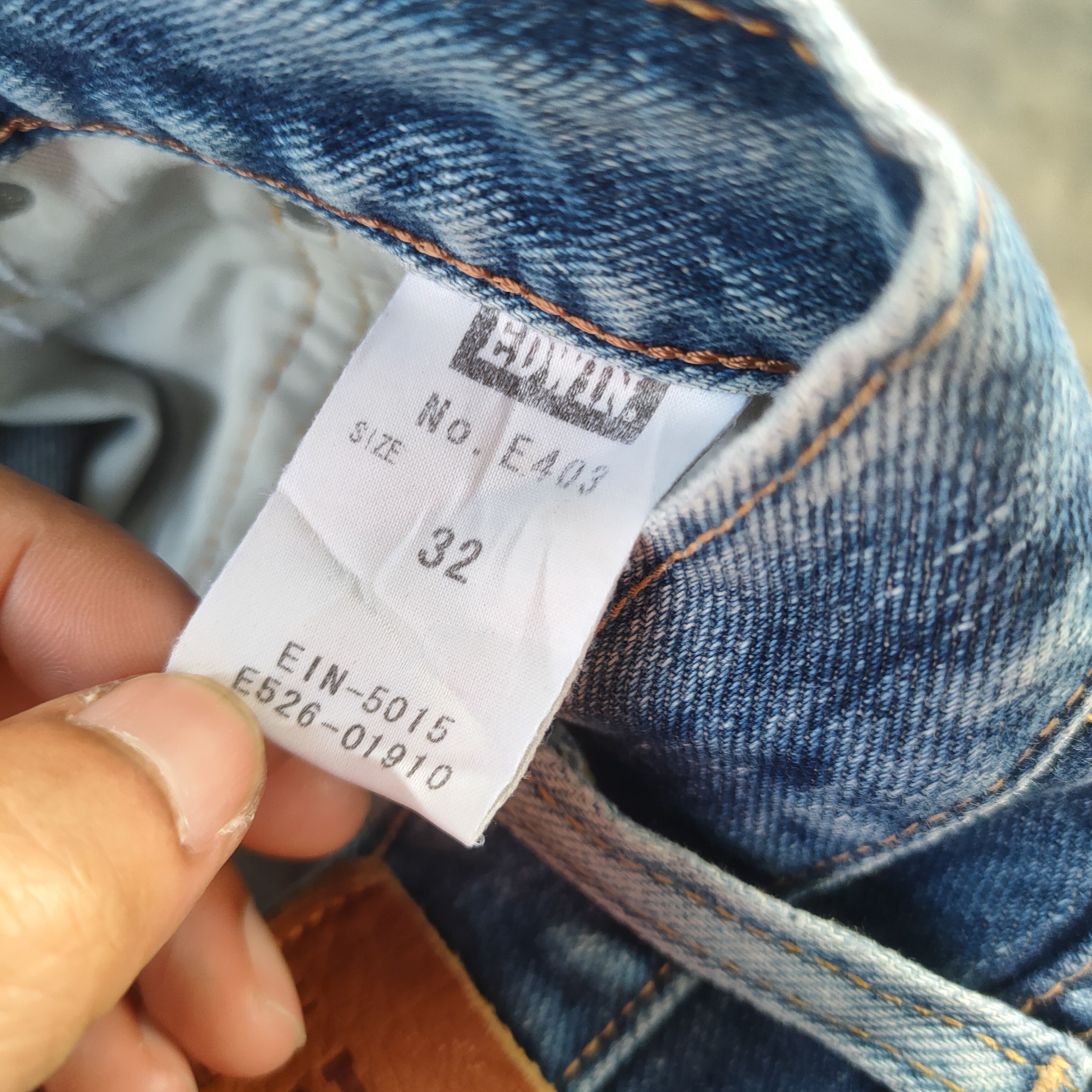 Edwin W32 VINTAGE EDWIN 403 FADED DISTRESSED JEAN PANTS Size US 32 / EU 48 - 12 Thumbnail