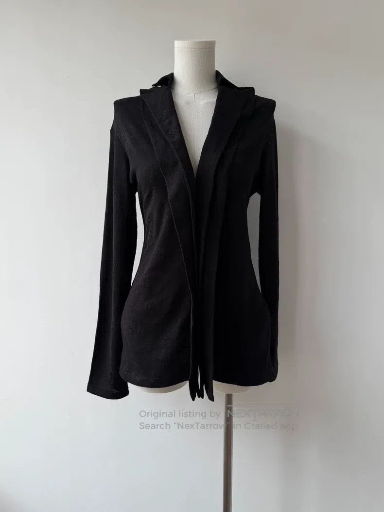 Yohji Yamamoto Yohji Yamamoto 07SS Noir Mainline Jacquard Cardigan shirt Size XS / US 0-2 / IT 36-38 - 1 Thumbnail