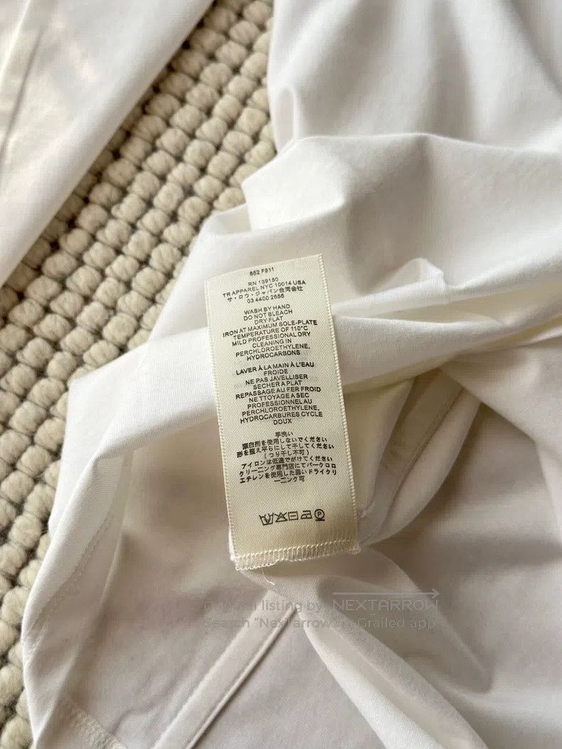 The Row The Row White Long Sleeve T-shirt Size S / US 4 / IT 40 - 4 Thumbnail