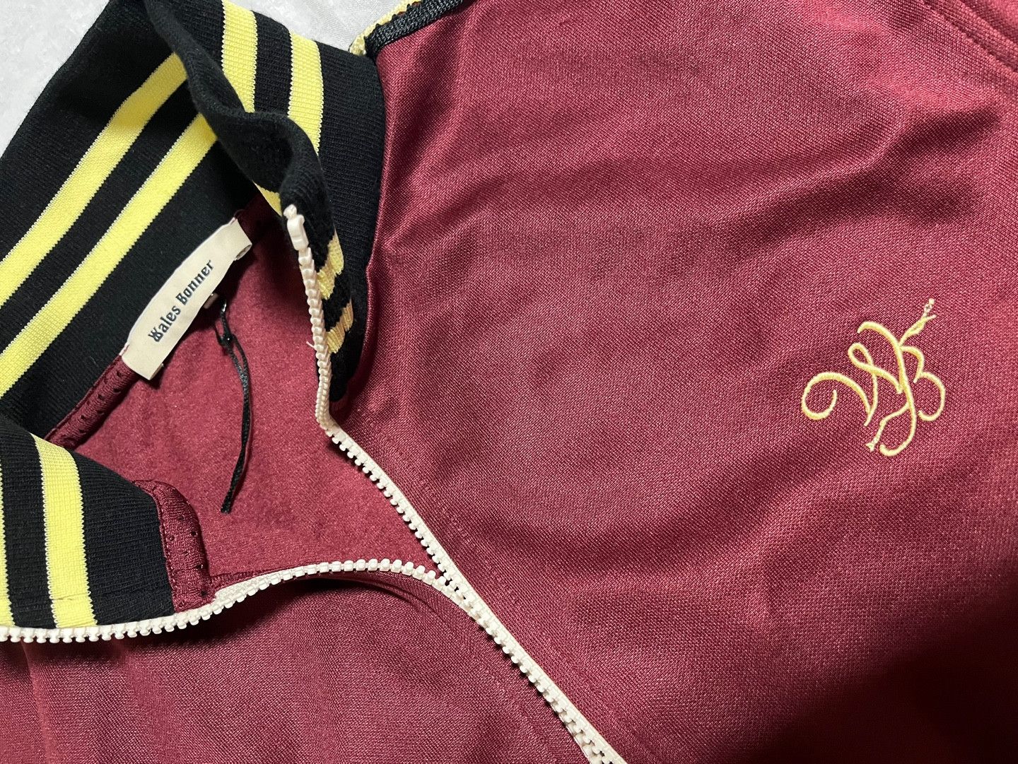 Wales Bonner Wales Bonner Studio Jersey Track Top Jacket / Burgundy Size US XXL / EU 58 / 5 - 3 Thumbnail