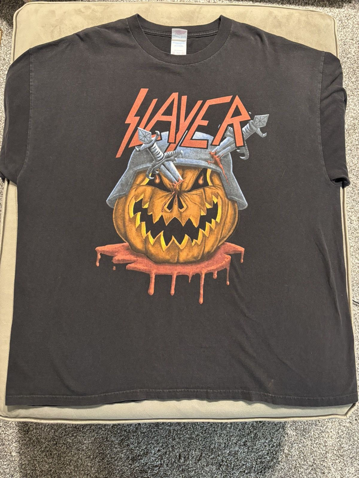 *RARE* 90’s Slayer Halloween Pumpkin Tennessee River Tee