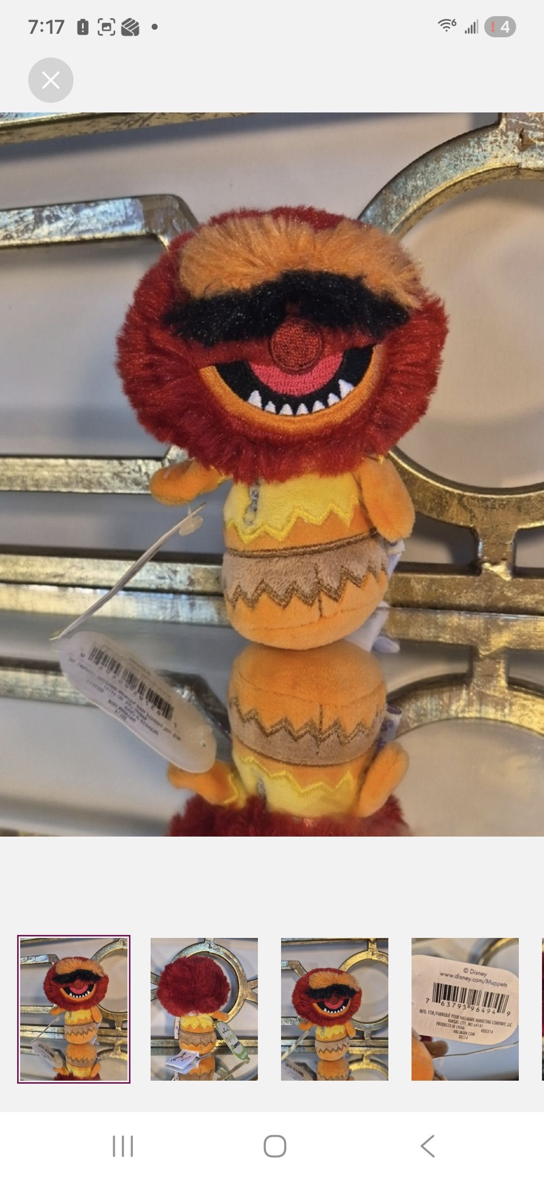 Other Disney The Muppets' Animal Plush-Hallmark Itty Bittys Size ONE SIZE - 1 Thumbnail