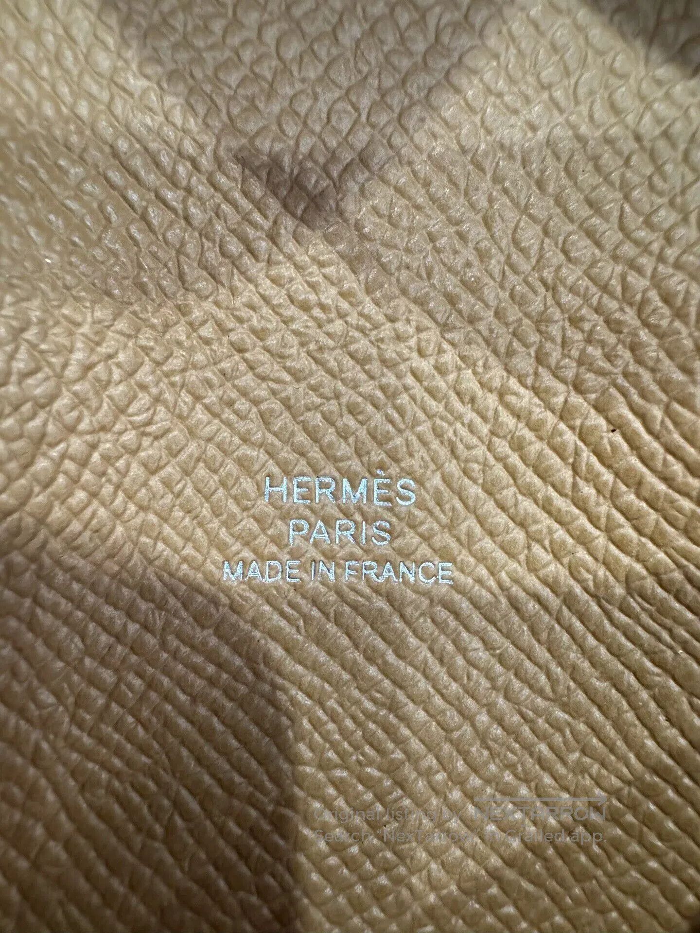 Hermes Hermes Calvi Elephant Gray Calfskin Card Holder. Size ONE SIZE - 6 Thumbnail