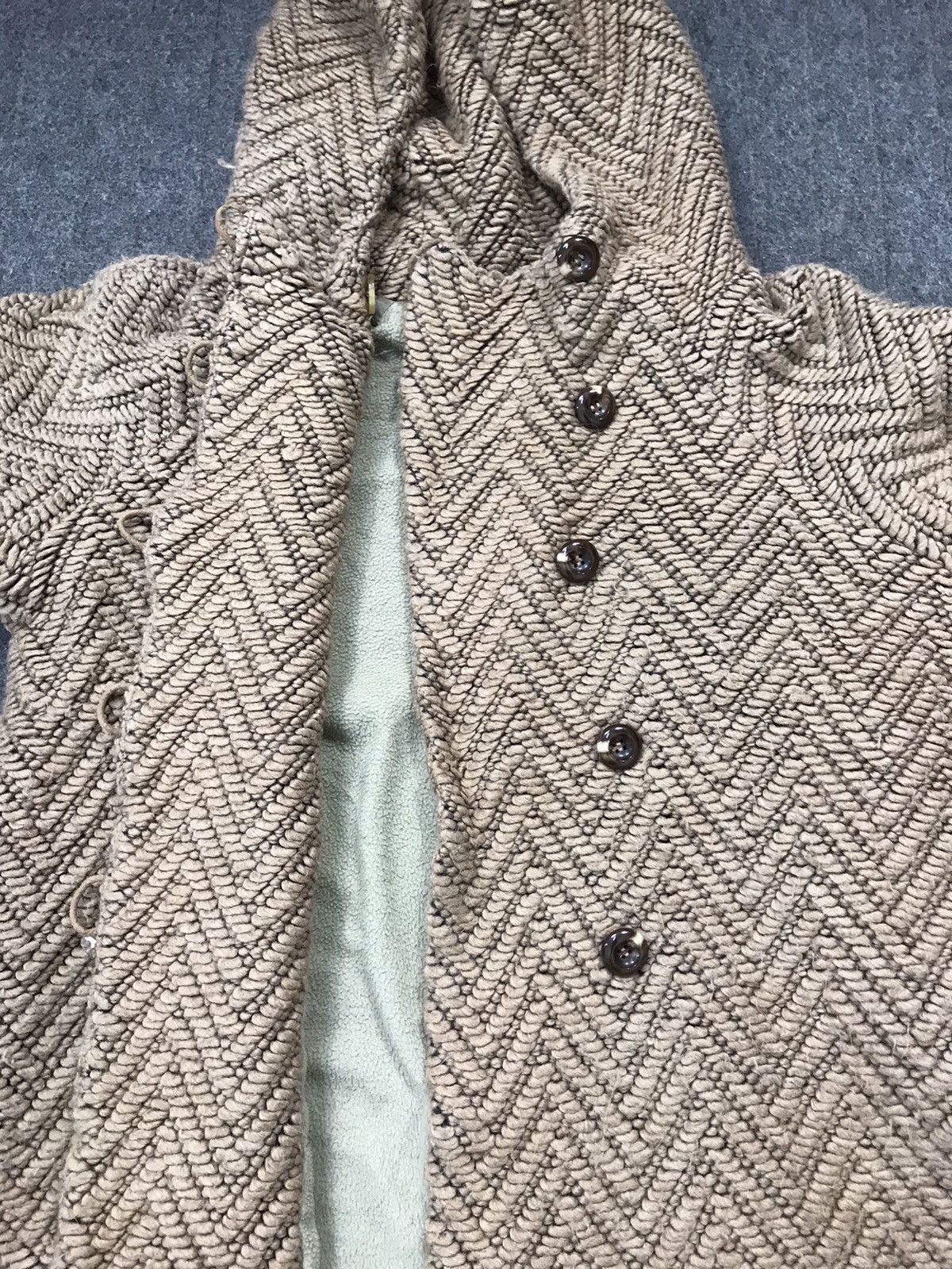 Issey Miyake Tsumori Chisato Issey Miyake Knit Shevron Hooded Jacket Size M / US 6-8 / IT 42-44 - 5 Thumbnail