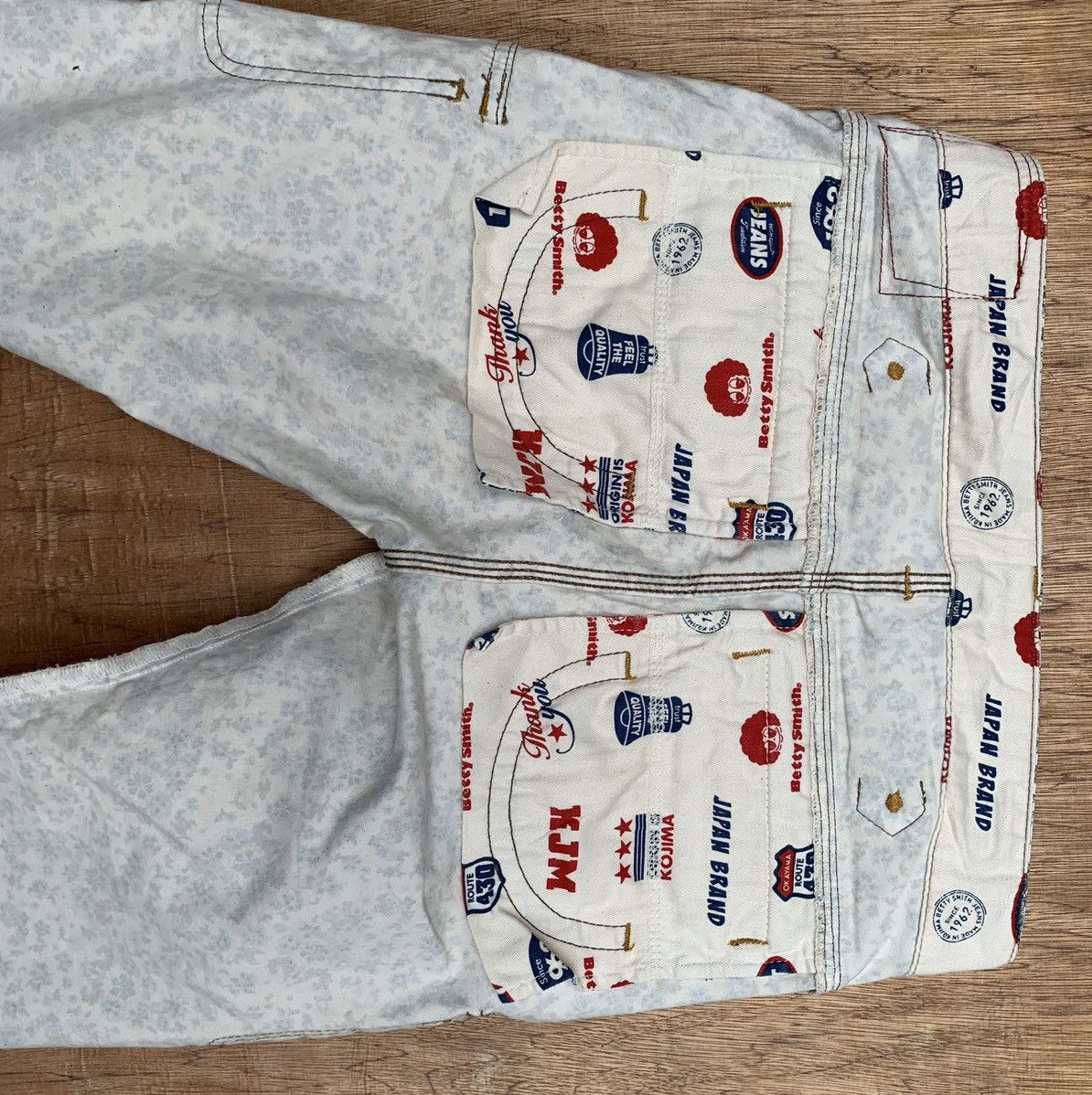 Japanese Brand Betty Smith Origin Is Kojima Streching Fullprint Cargo Pant Size 29" - 23 Thumbnail