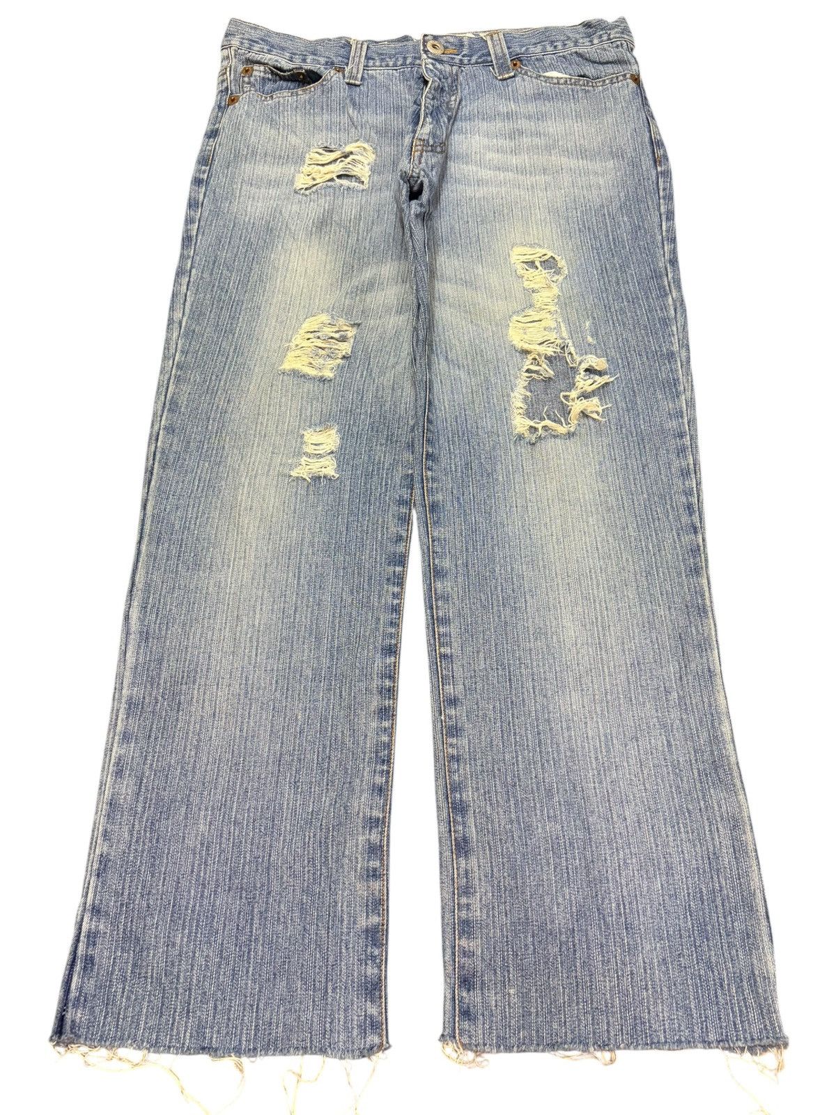 Diesel Vintage Cocolulu Faded Wash Distressed Loose Jeans Size 33" - 1 Thumbnail