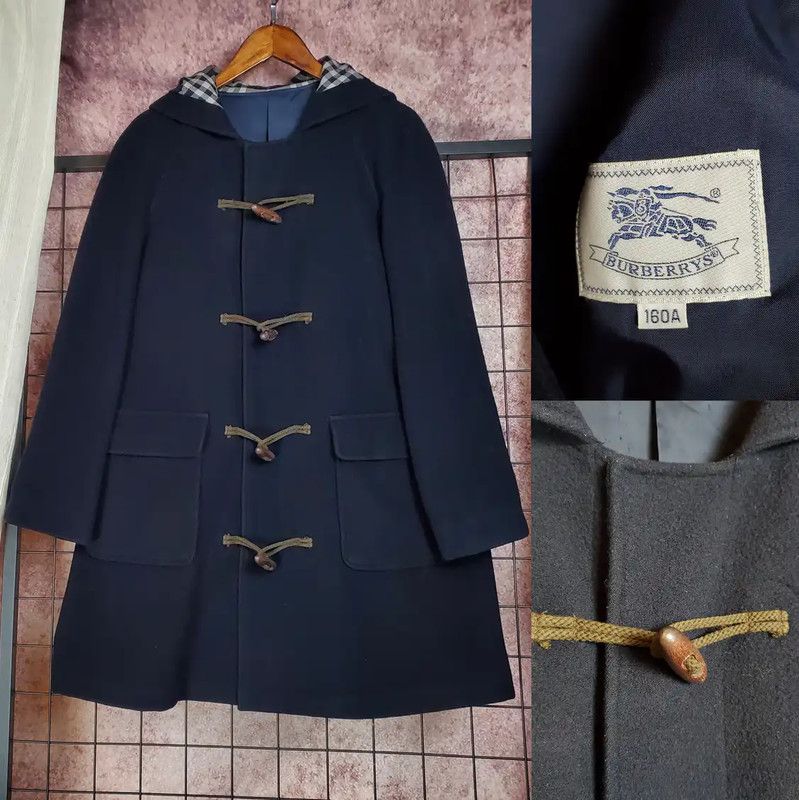 Burberry Burberry Navy Wool Mid-Length Coat for Women Size M / US 6-8 / IT 42-44 - 1 Thumbnail
