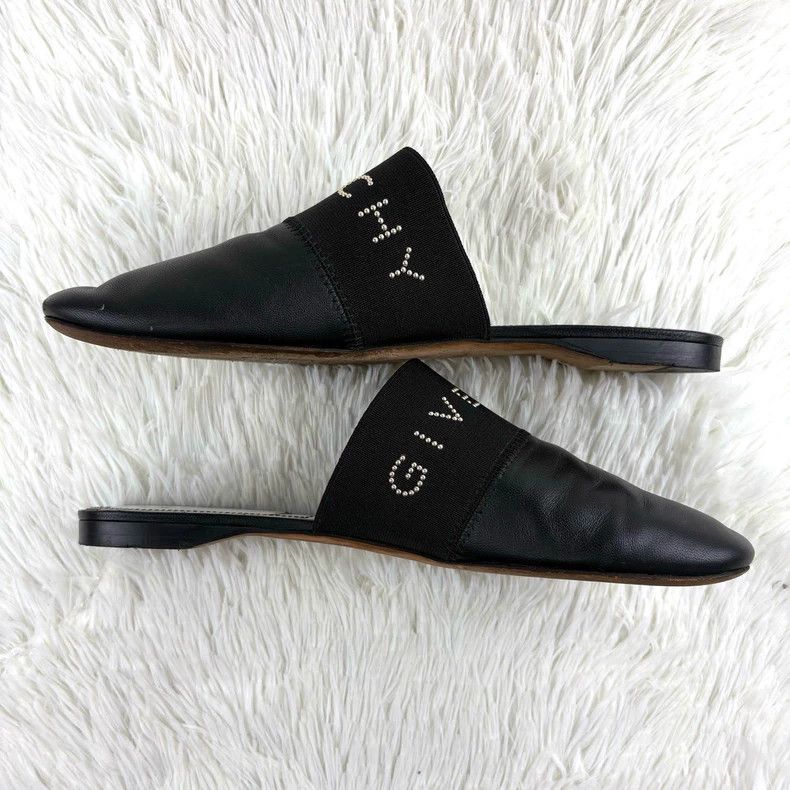 Givenchy Givenchy Black Lamb Leather Slippers Size US 5.5 / EU 38 - 5 Thumbnail