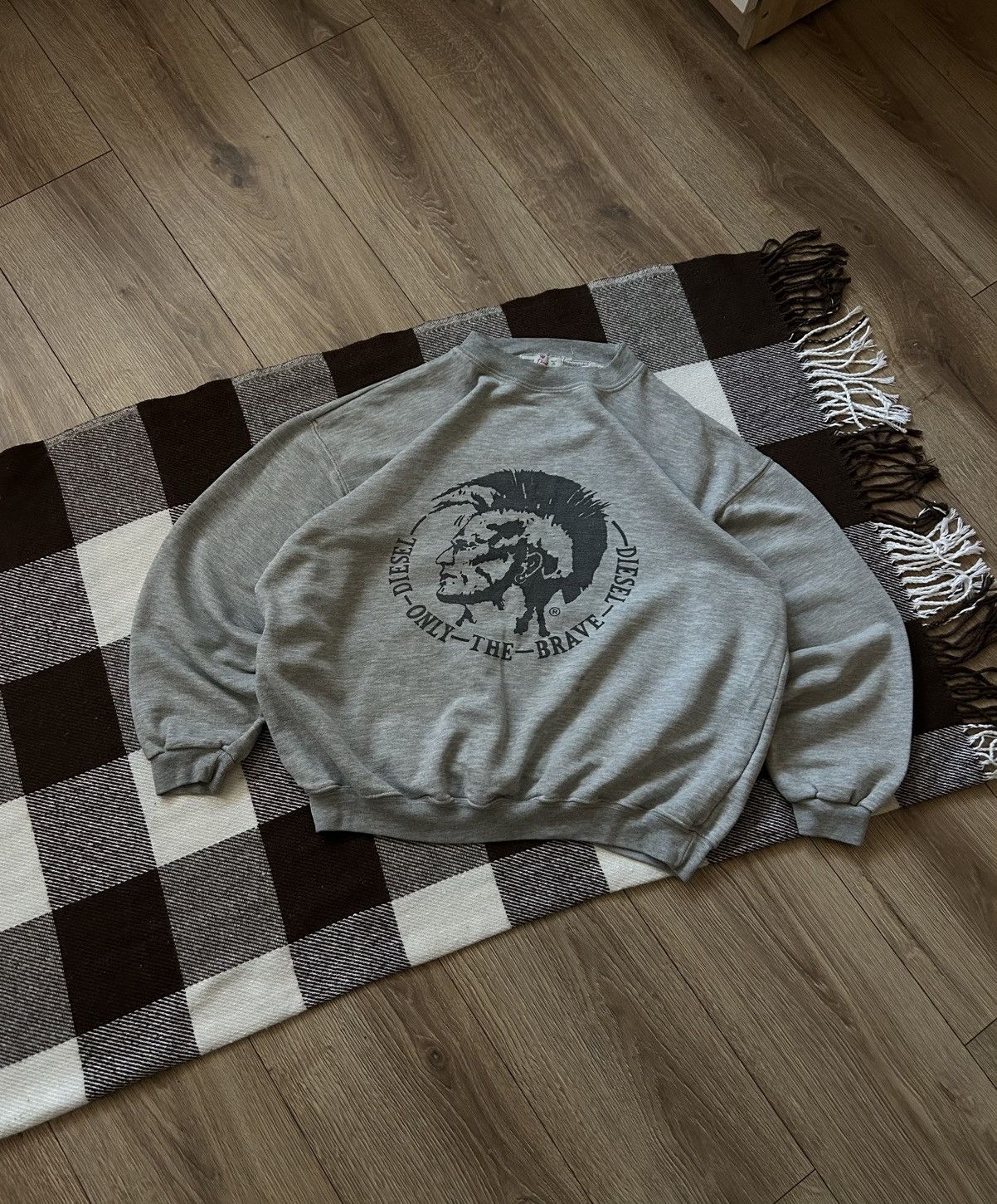 Diesel × Vintage Vintage Diesel Big logo Sweatshirt y2k mens rare Size US S / EU 44-46 / 1 - 1 Thumbnail