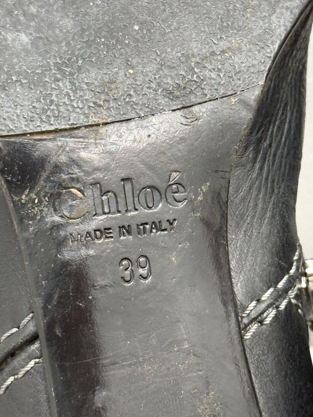 Chloe Chloe Black Leather Wrap Straps Buckle Heeled Boots Size US 9 / IT 39 - 9 Thumbnail