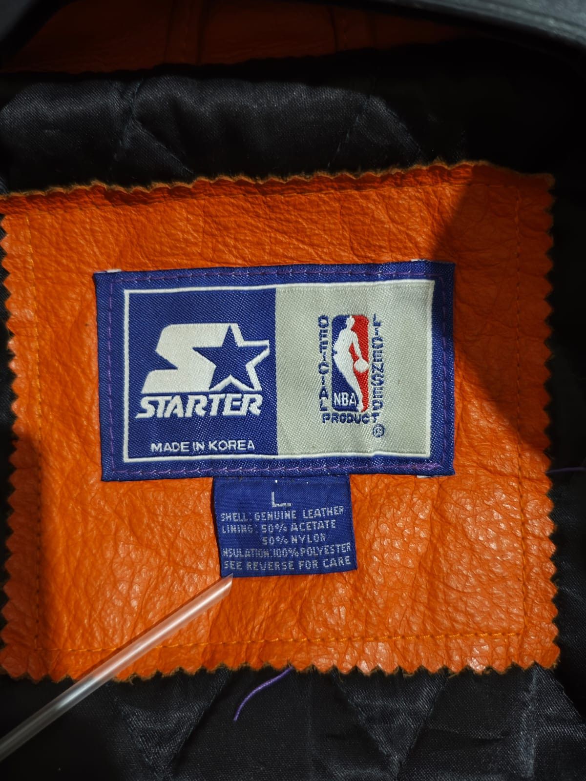 Starter Vintage Starter Phoenix Suns Leather Jacket Size US L / EU 52-54 / 3 - 4 Thumbnail