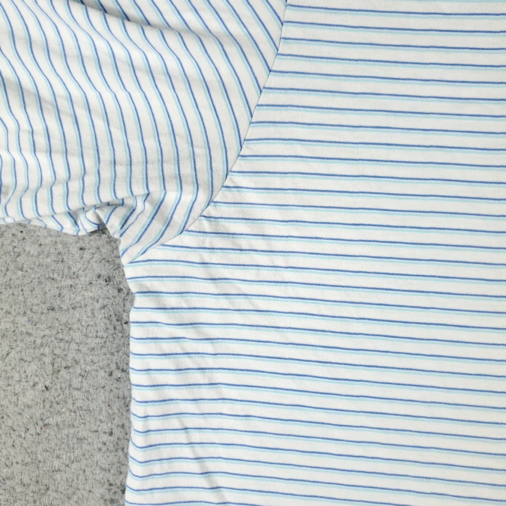 Peter Millar Peter Millar Polo Shirt Mens Large Blue Striped Short Sleeve Regular Size US L / EU 52-54 / 3 - 3 Thumbnail