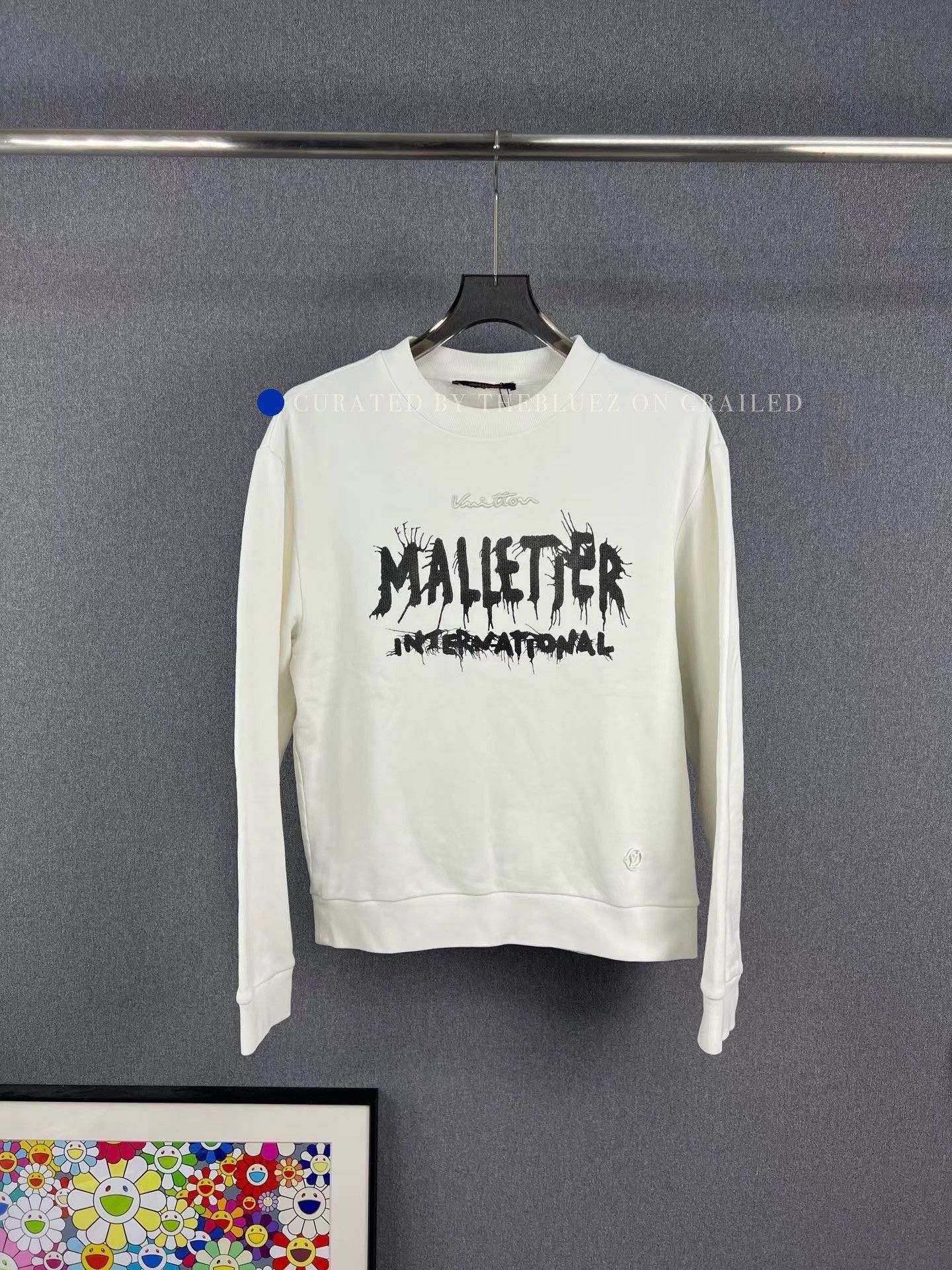 Louis Vuitton LV Letter Printed White Sweatshirt Size US M / EU 48-50 / 2 - 1 Thumbnail
