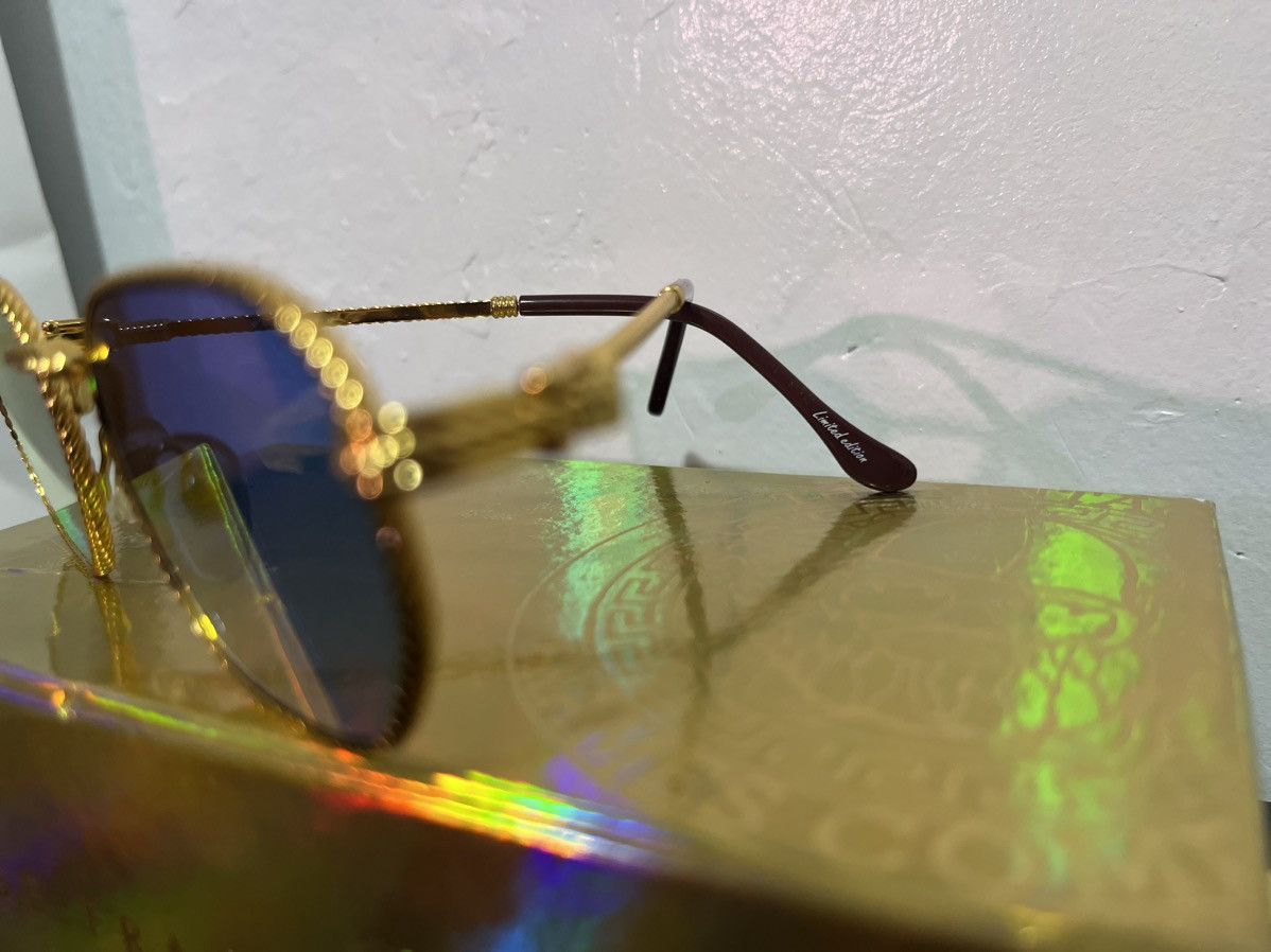 Vintage Frames Company Blue Translucent Miami Vice Series Sunglasses Size ONE SIZE - 2 Thumbnail
