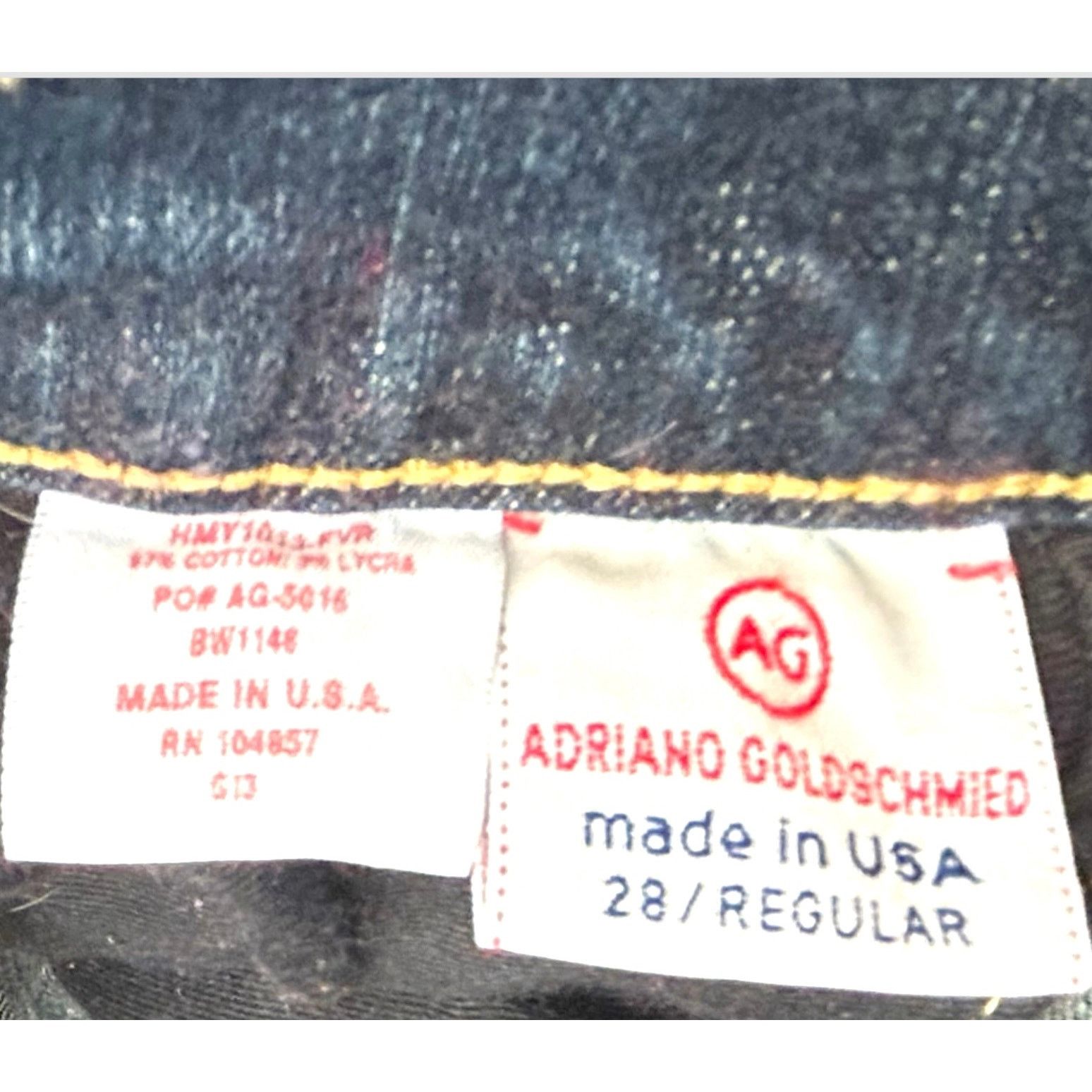AG Adriano Goldschmied Women’s Adriana Goldschmidt Denim Jeans | Size 28 Regular Size 28" / US 6 / IT 42 - 7 Thumbnail