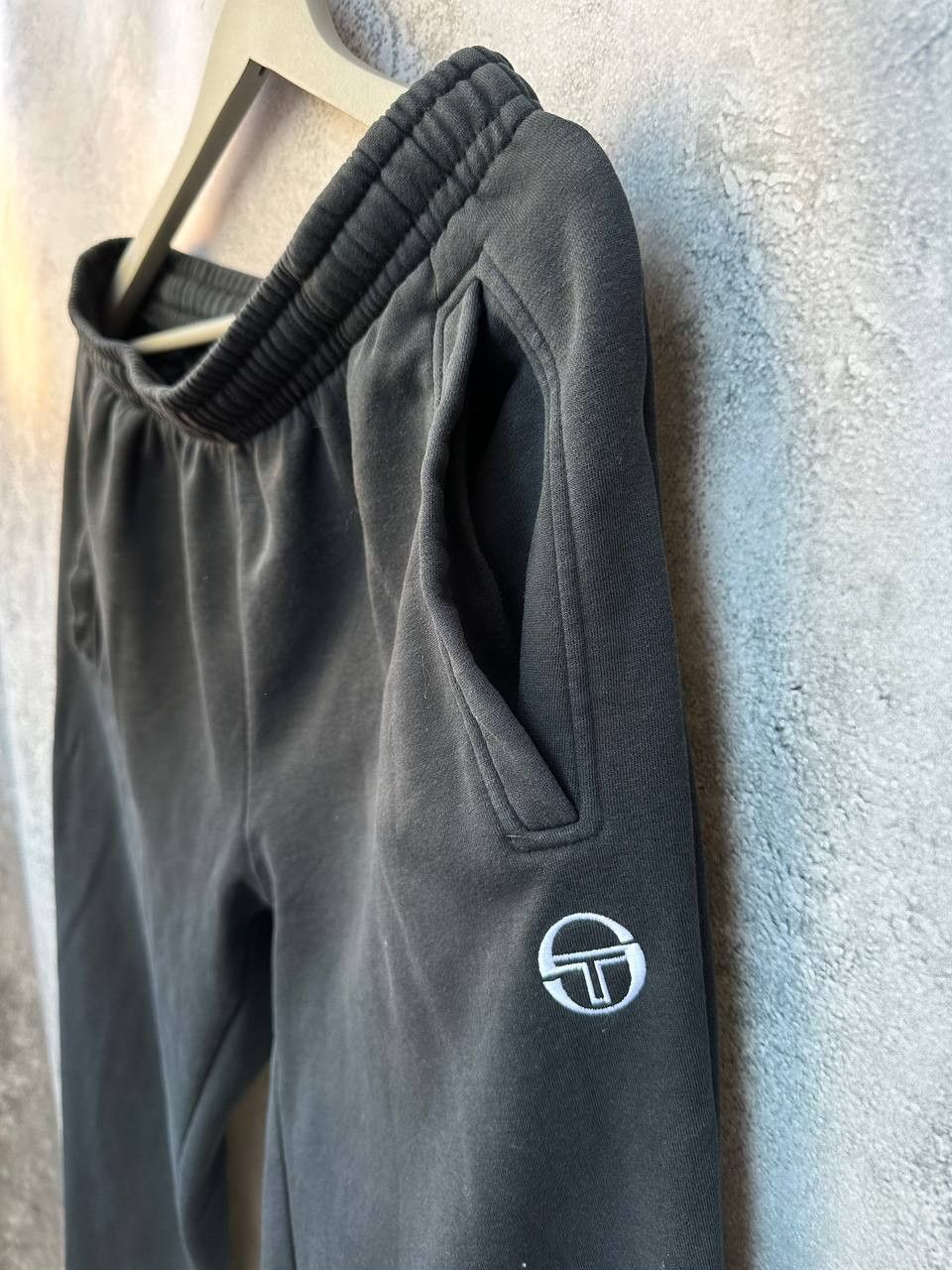 Sergio Tacchini × Vintage Sergio Tacchini Black Joggers Vintage with Logo Patch Size US 32 / EU 48 - 6 Thumbnail