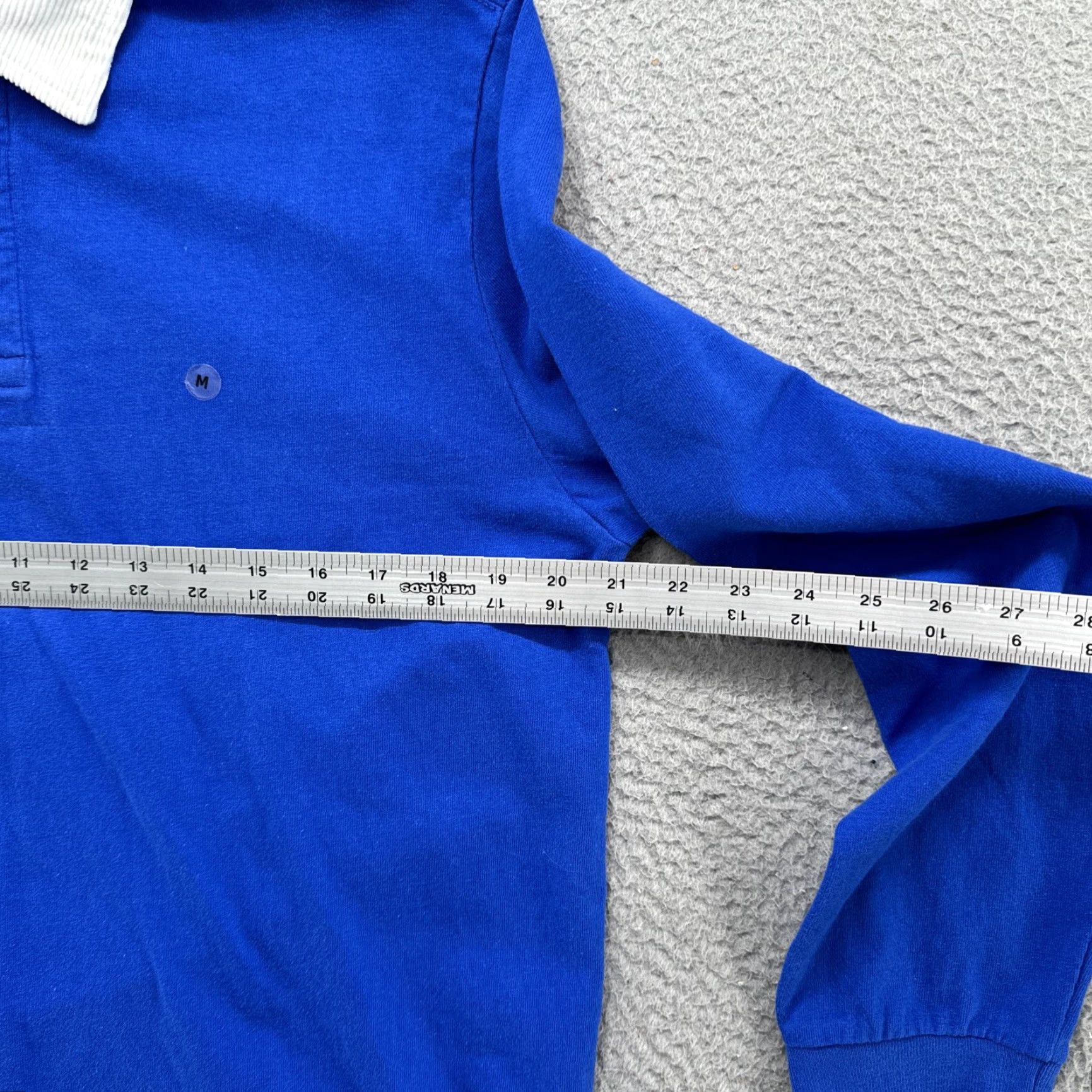 American Eagle Outfitters American Eagle Outfitters Polo Shirt Men Corduroy Neckline Rugby Long Sleeve Size M Blue New Size US M / EU 48-50 / 2 - 5 Thumbnail