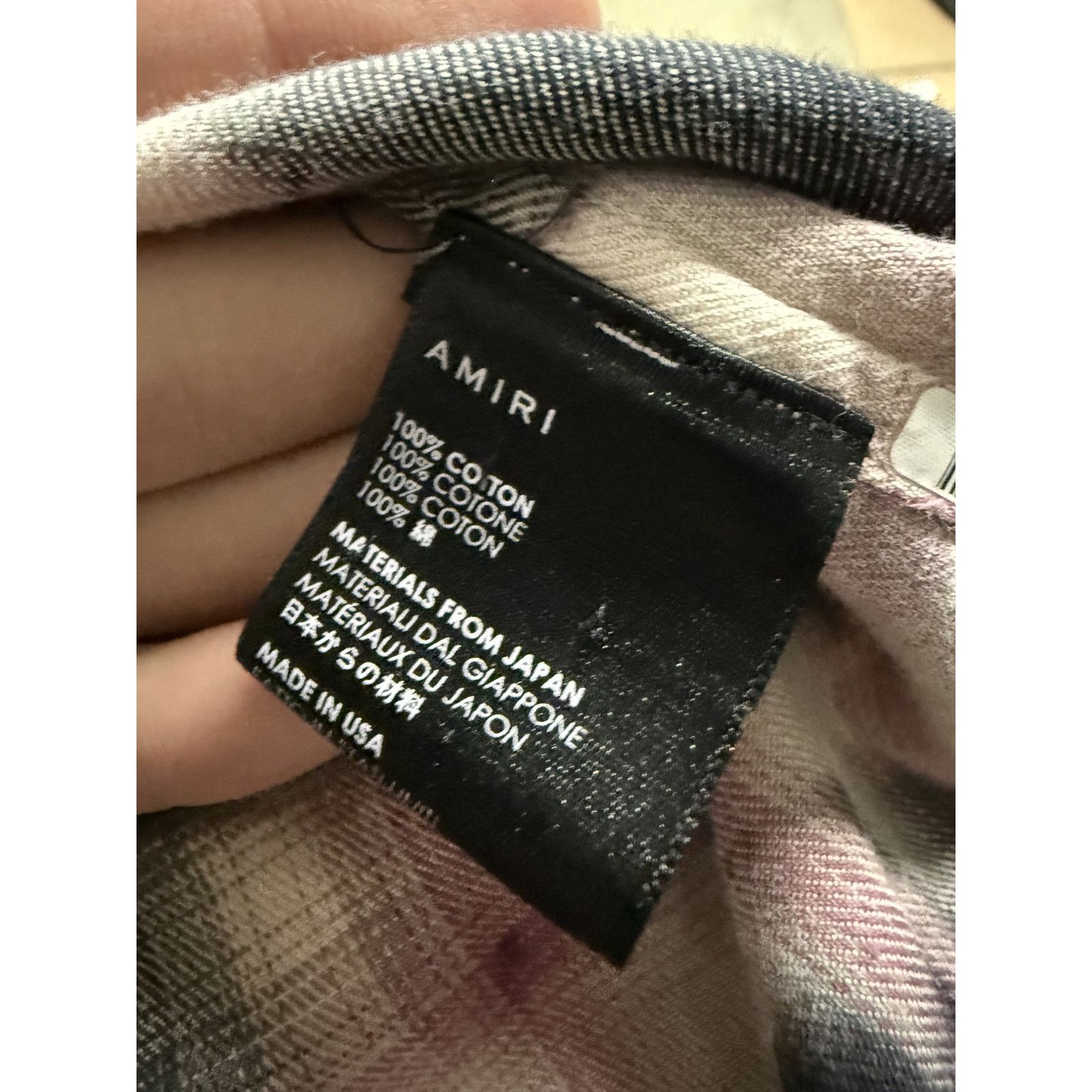 Amiri Amiri Flannel Black Pink Used Small Size US S / EU 44-46 / 1 - 2 Thumbnail