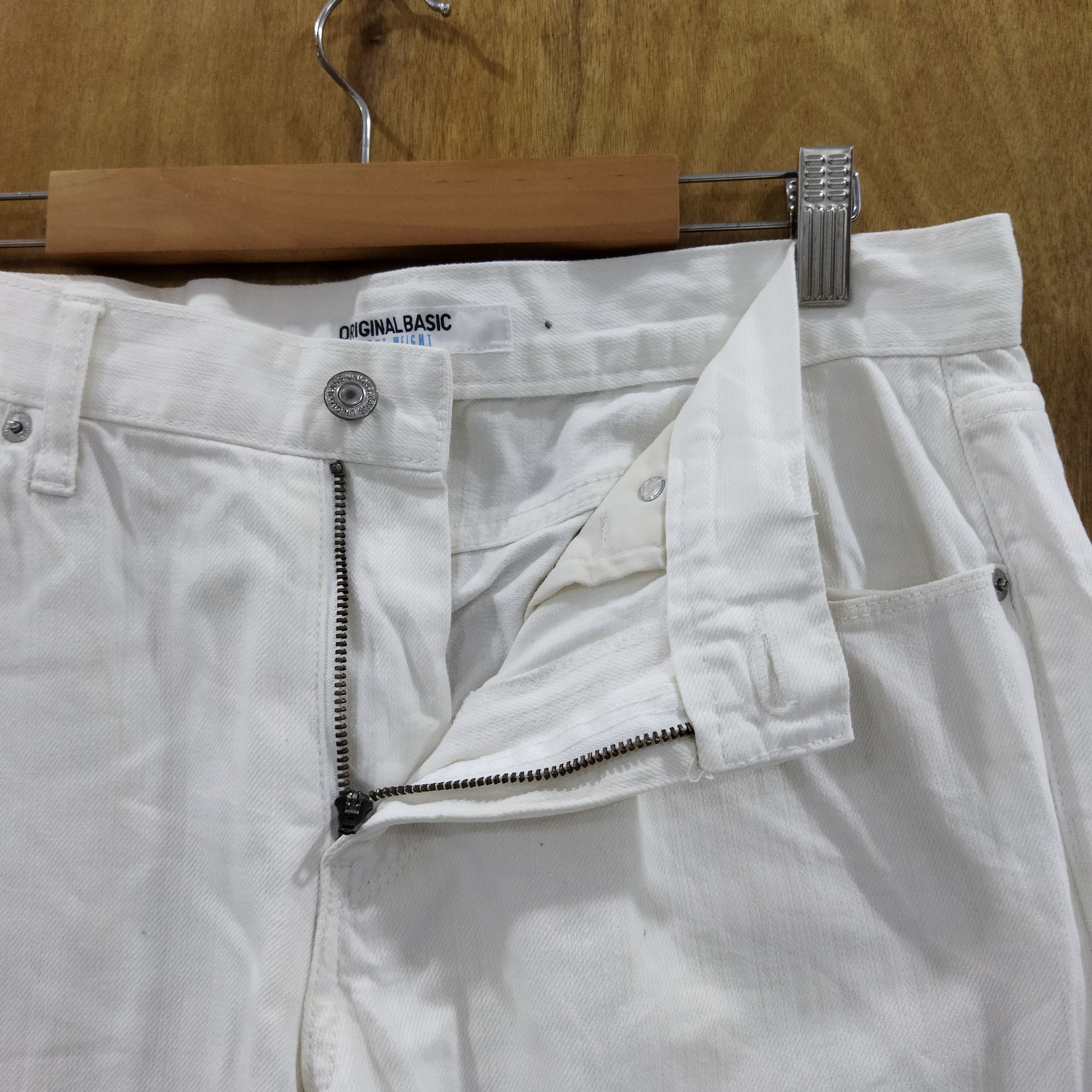 Japanese Brand × Uniqlo UNIQLO FADED WHITE YELLOW JEANS PANTS Size US 32 / EU 48 - 6 Thumbnail
