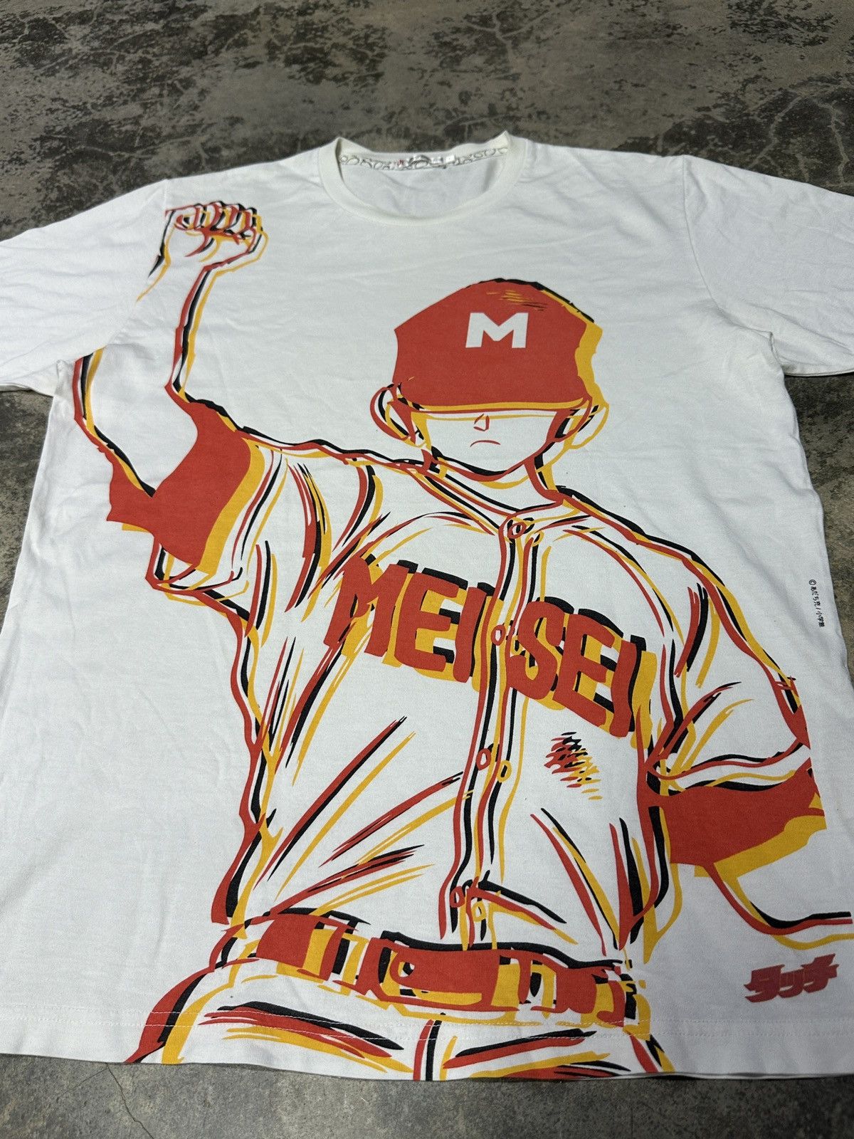 Anime × Japanese Brand × Uniqlo Rare🔥 Japanese Anime Touch Meisei Baseball Tshirt Size US L / EU 52-54 / 3 - 4 Thumbnail