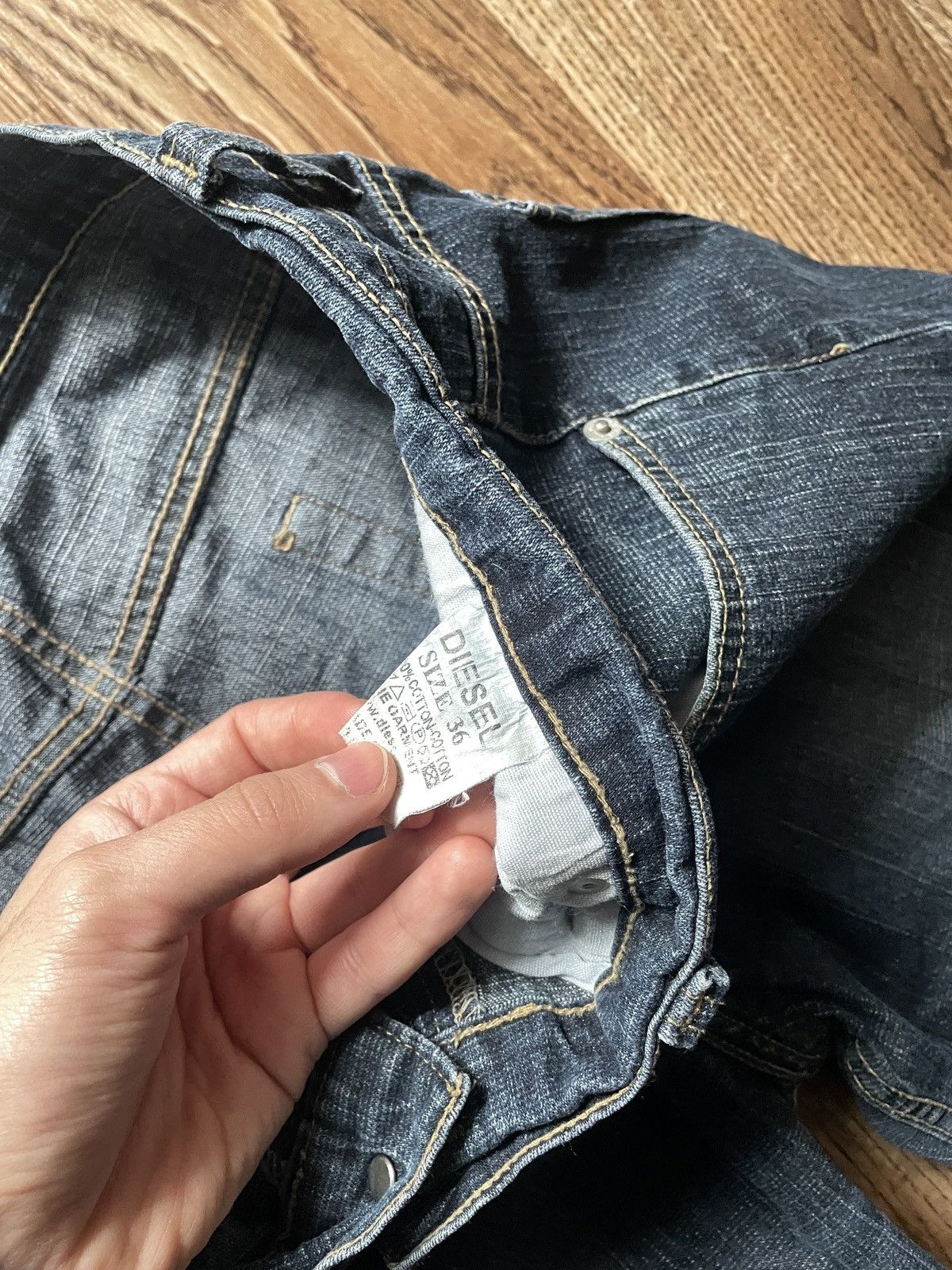Diesel Vintage Diesel Jeans Distressed Faded Flared Wide Baggy Y2K Size US 36 / EU 52 - 5 Thumbnail