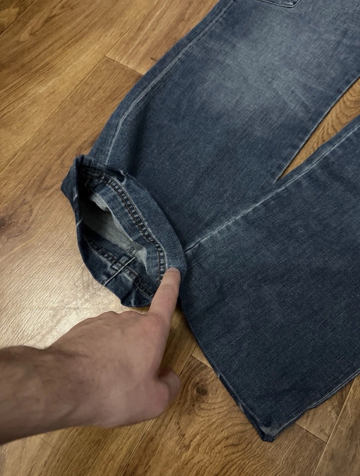 Armani Exchange Vintage 00`s Armani Exchange Jeans Y2K 6 Pocket Design Cargo Size US 34 / EU 50 - 2 Thumbnail