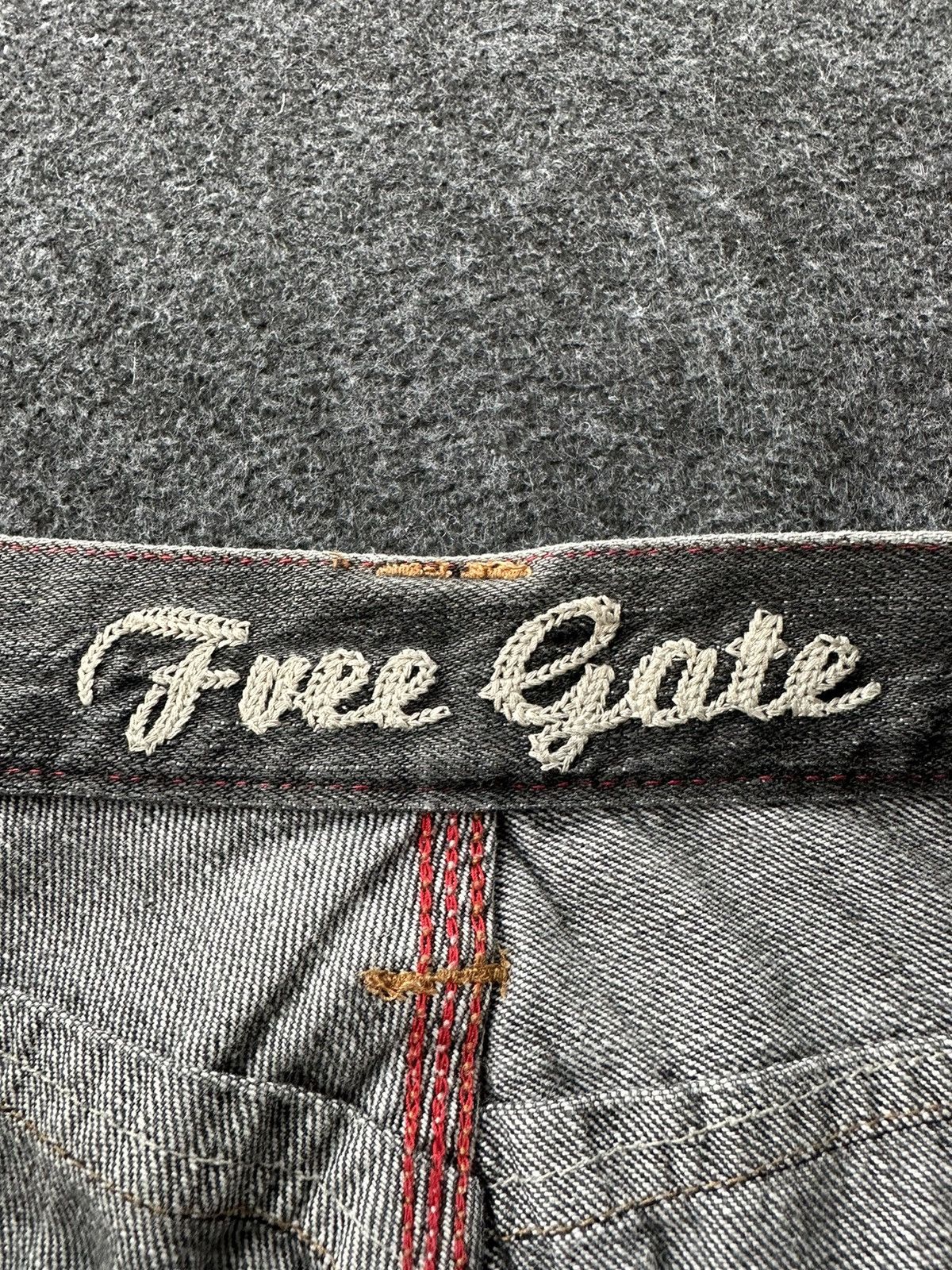 Beauty Beast × If Six Was Nine × Japanese Brand Vintage Free Gate Grey Denim D255 Size US 30 / EU 46 - 12 Thumbnail