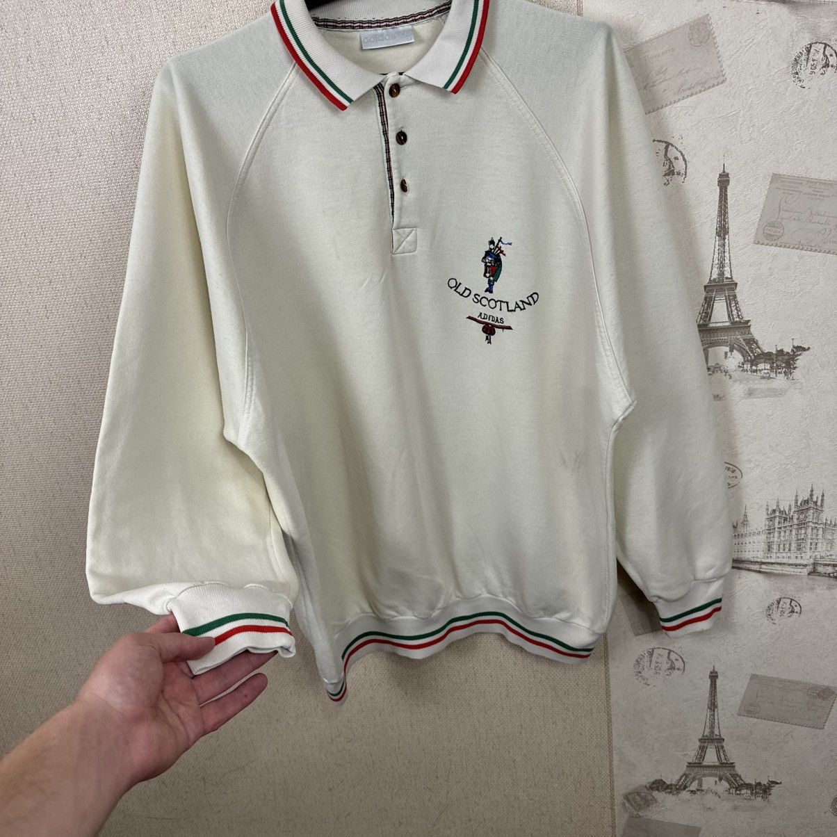 Adidas Vintage Adidas Old Scotland Sweartshirt Sz L Beige Mens Size US L / EU 52-54 / 3 - 16 Thumbnail