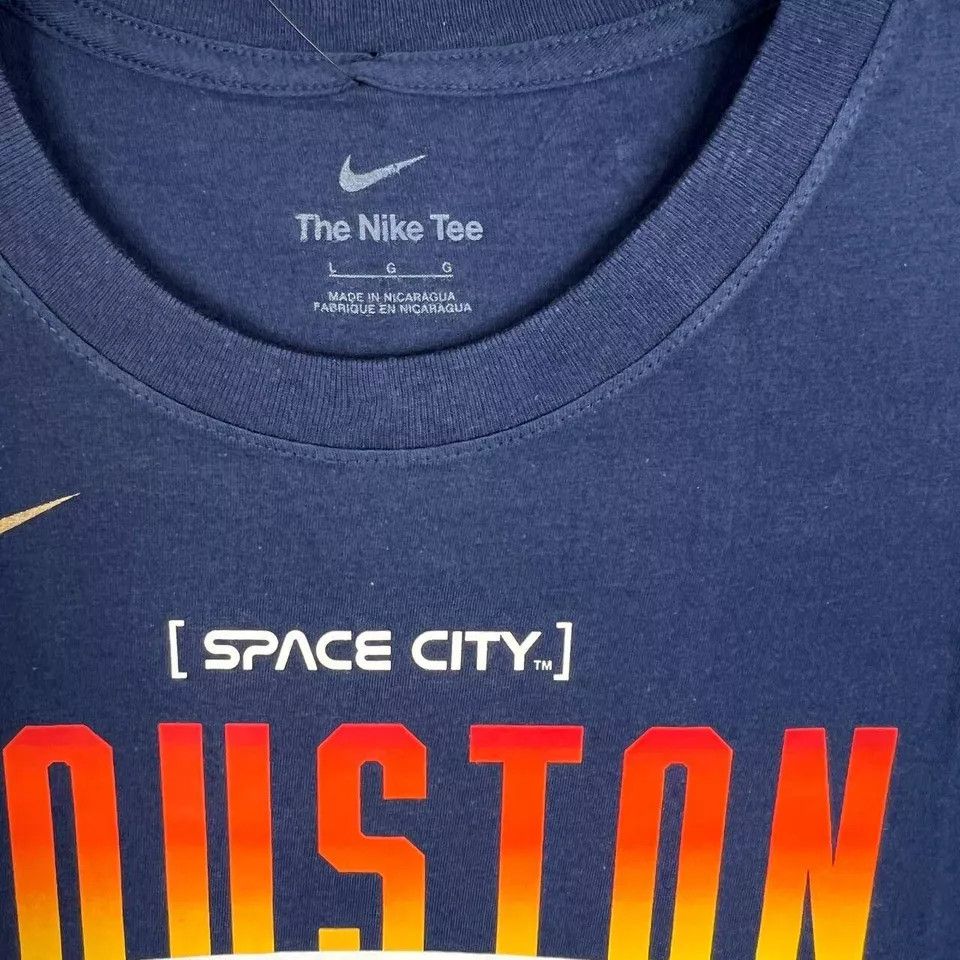 Nike Houston Astros Shirt Men Space City Short Sleeve Crew Neck L Size US L / EU 52-54 / 3 - 4 Thumbnail