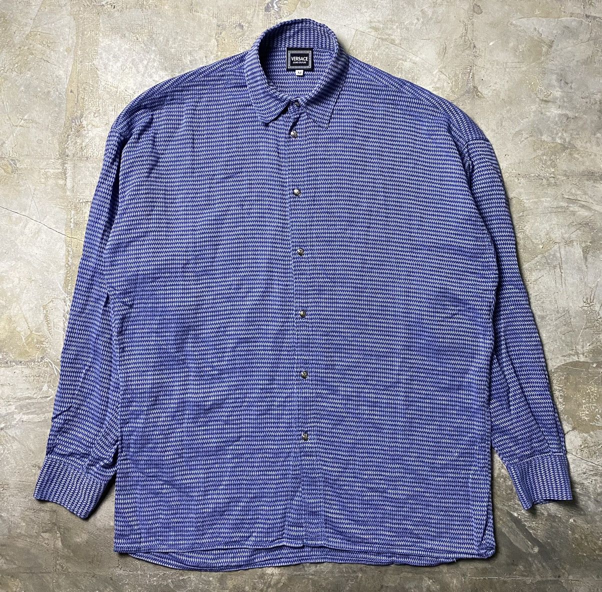 Versace Jeans Couture Versace Patterned Oversized Shirt Size US M / EU 48-50 / 2 - 1 Thumbnail