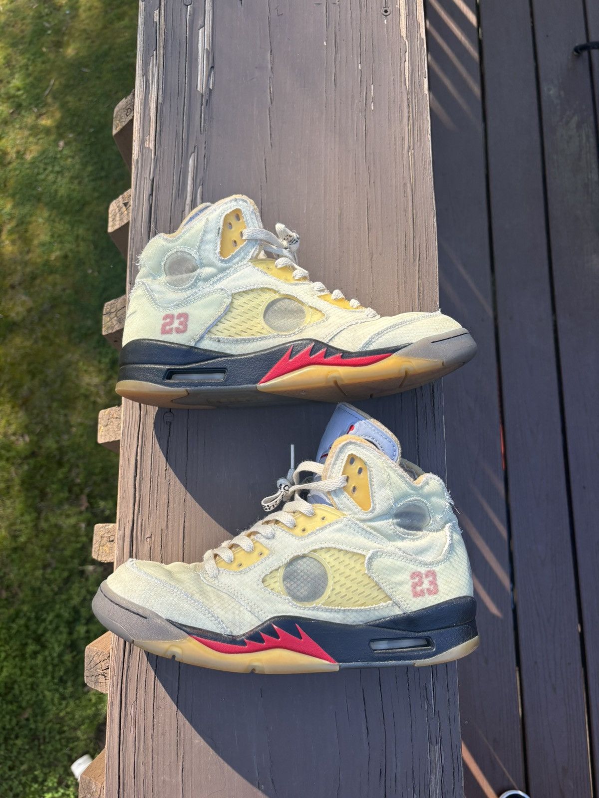 nike air jordan 5 off white sail