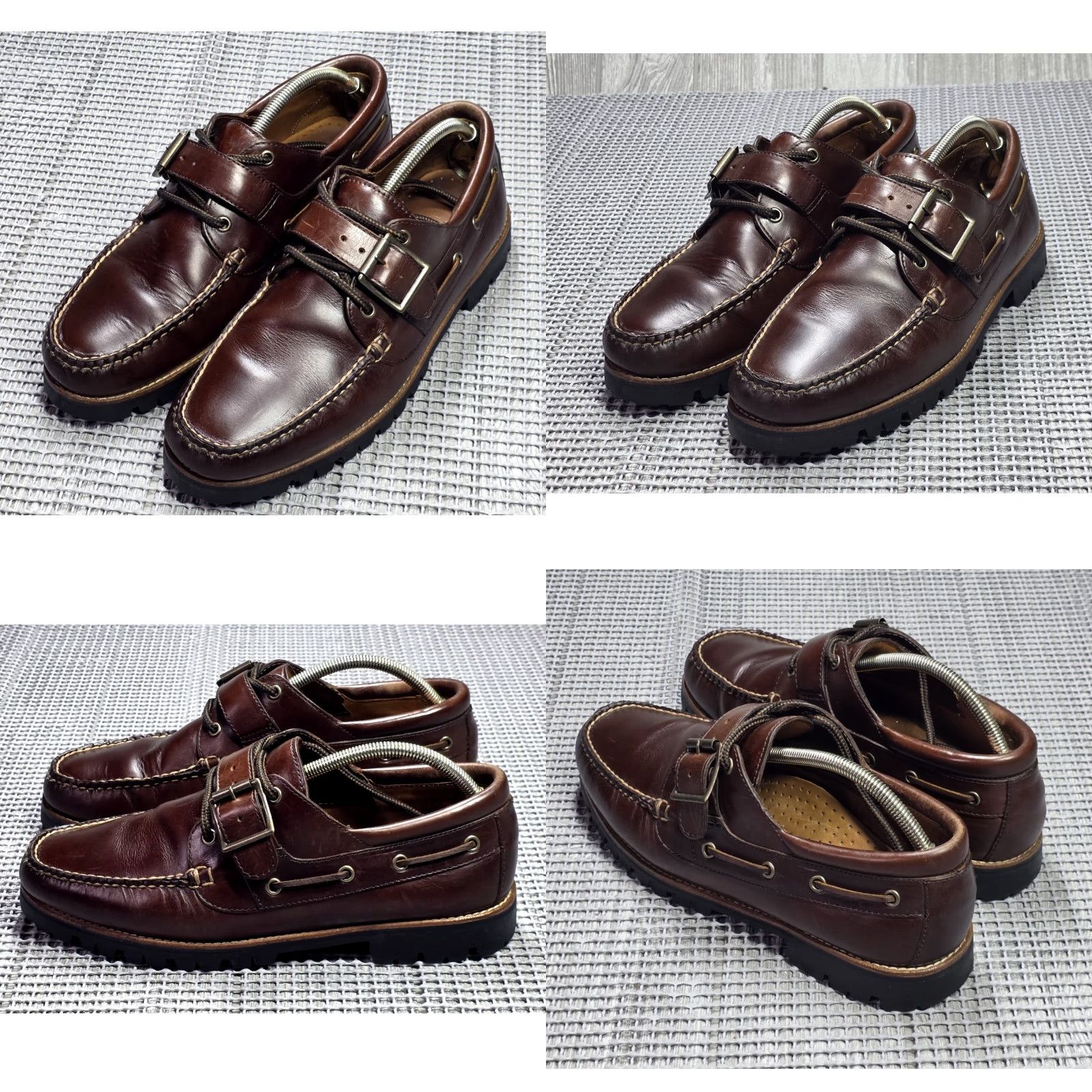J.Crew J.CREW Hampshire Leather Dark Burgundy Buckle Derby Loafer Sz 10 Vibram Sole Leather Upper Leather Lining Dress Mens Shoes Size US 10 / EU 43 - 8 Thumbnail