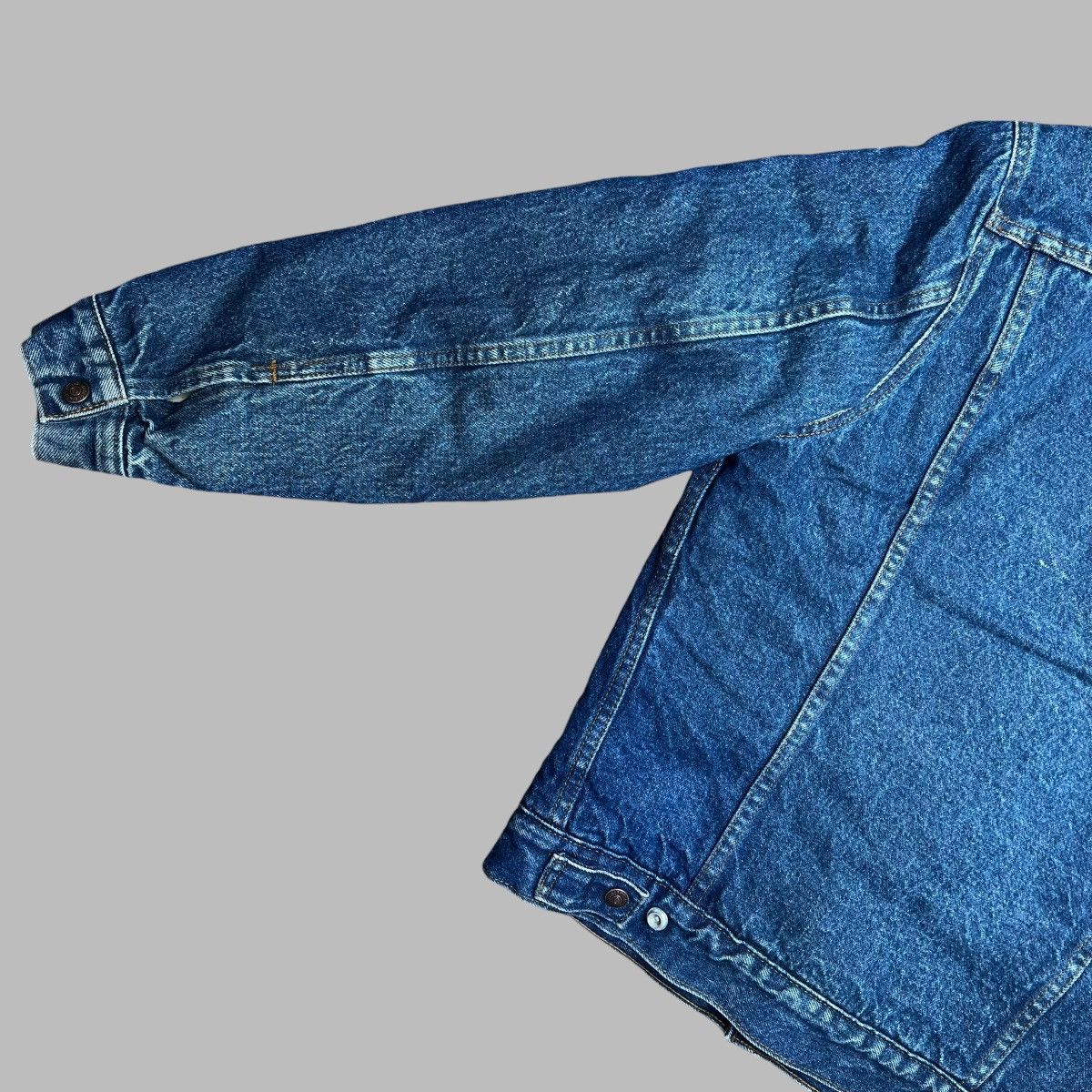 Levi's × Vintage Vintage 1980s Levi’s Denim Sherpa Lined Trucker Jacket Size US S / EU 44-46 / 1 - 10 Thumbnail