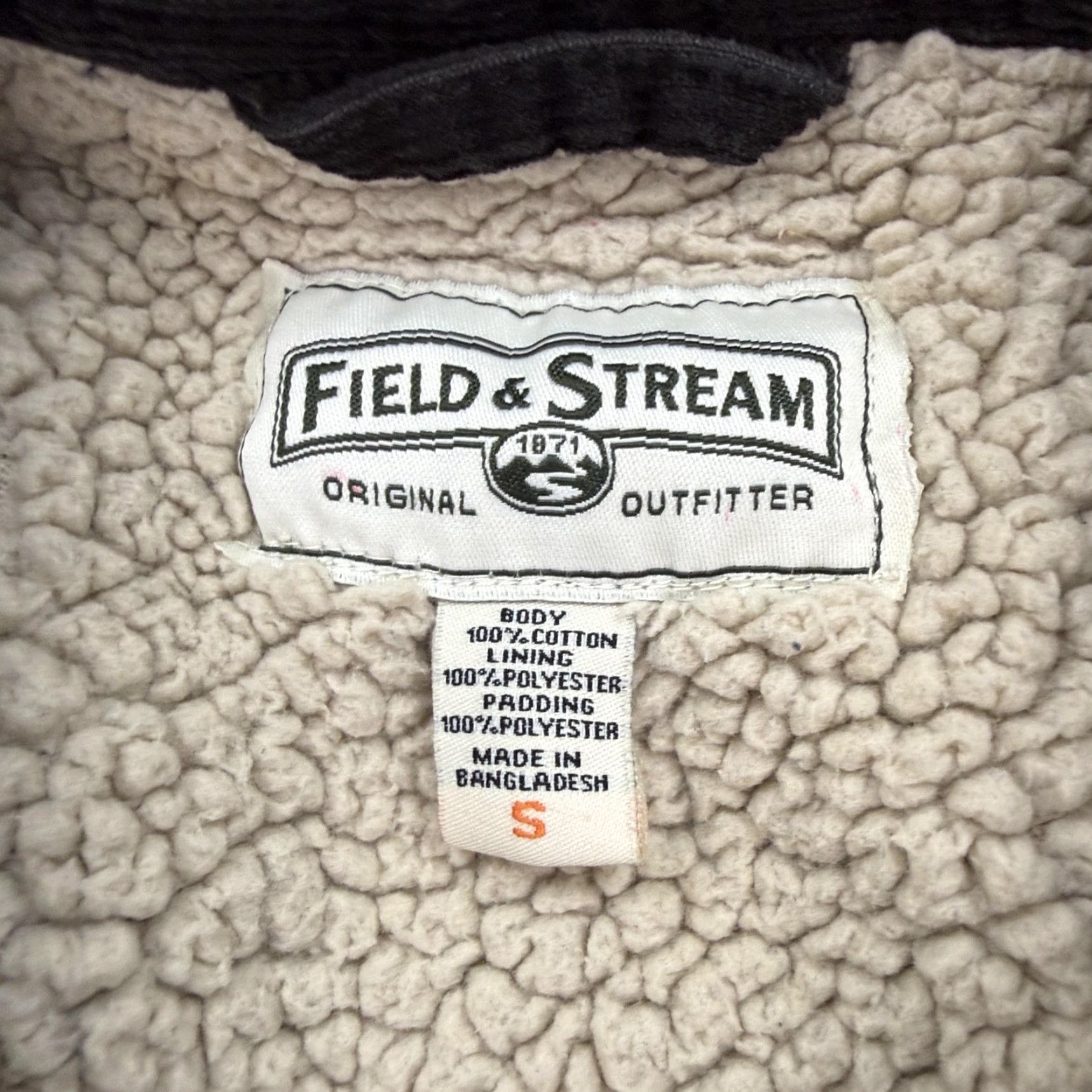 Vintage Field & Stream Shirt Jacket Mens Small Green Plaid Flannel Sherpa Lined Corduroy Jacket Shirt? Size US S / EU 44-46 / 1 - 5 Thumbnail