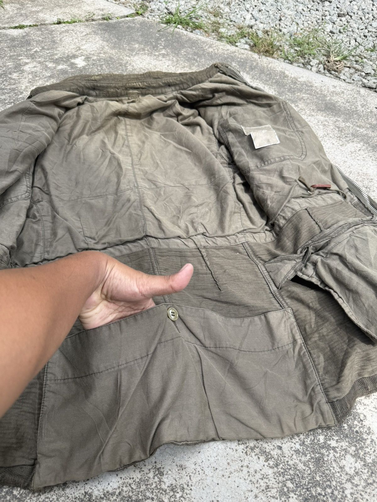 Maison MIHARA YASUHIRO 🔥 MiharaYasuhiro AW05 Distressed Dutch Military Field Jacket Size US S / EU 44-46 / 1 - 13 Thumbnail