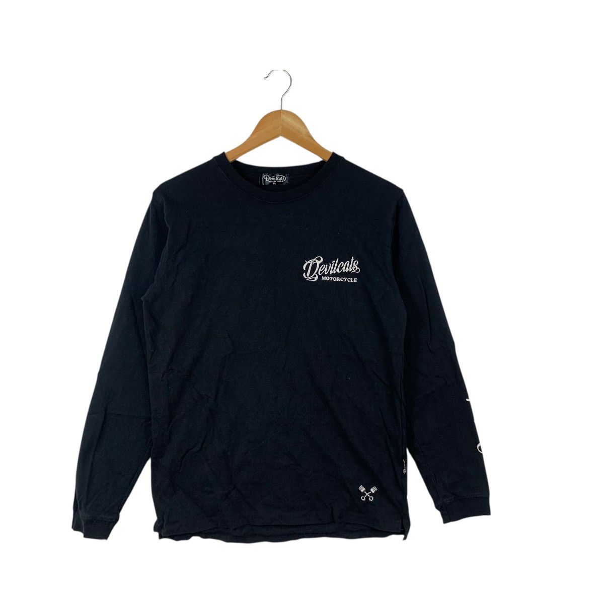 Other DEVILCATS MOTORCYCLE BOSTON Sun Faded Embroidered Sweatshirt Size US XL / EU 56 / 4 - 5 Thumbnail