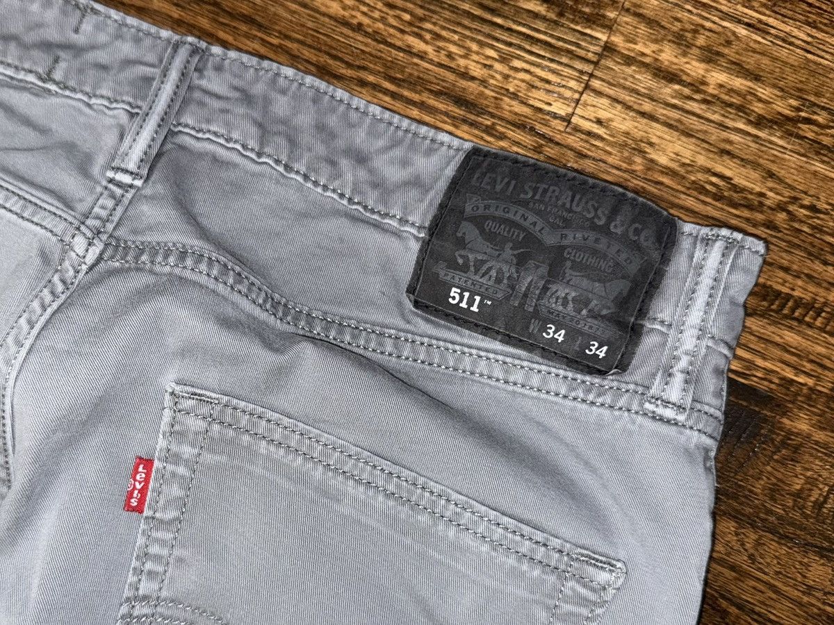Levi's Levi’s 511 Cotton Chino Trouser Pants Blue Size 34x34 Size US 34 / EU 50 - 4 Thumbnail