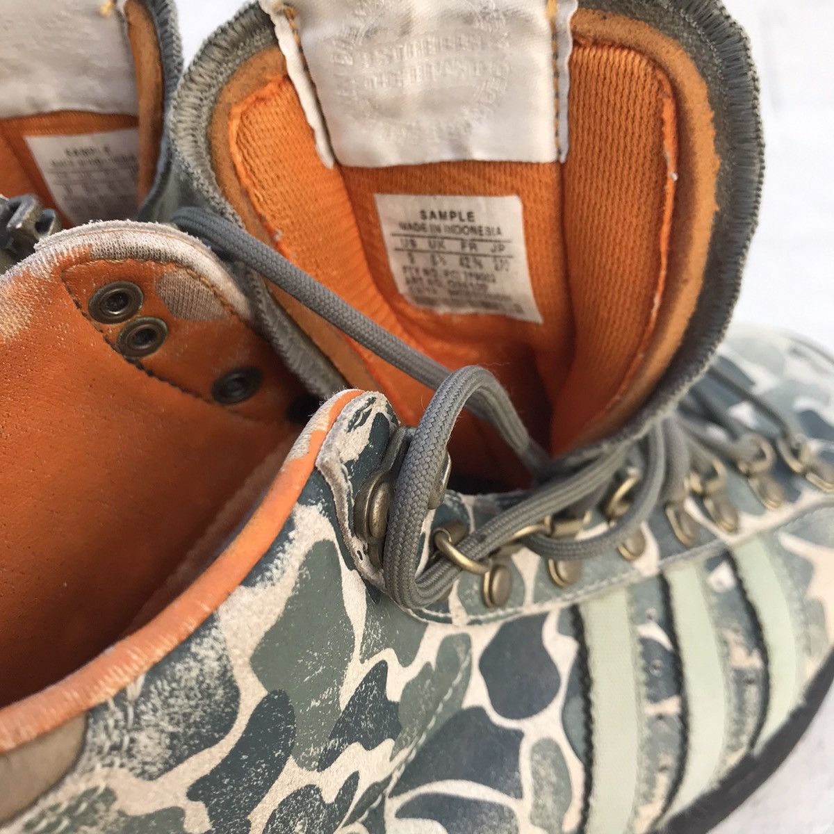 Adidas Rare adidas SAMPLE Vintage Camouflage Green Military hi boot Size US 8.5 / EU 41-42 - 16 Thumbnail
