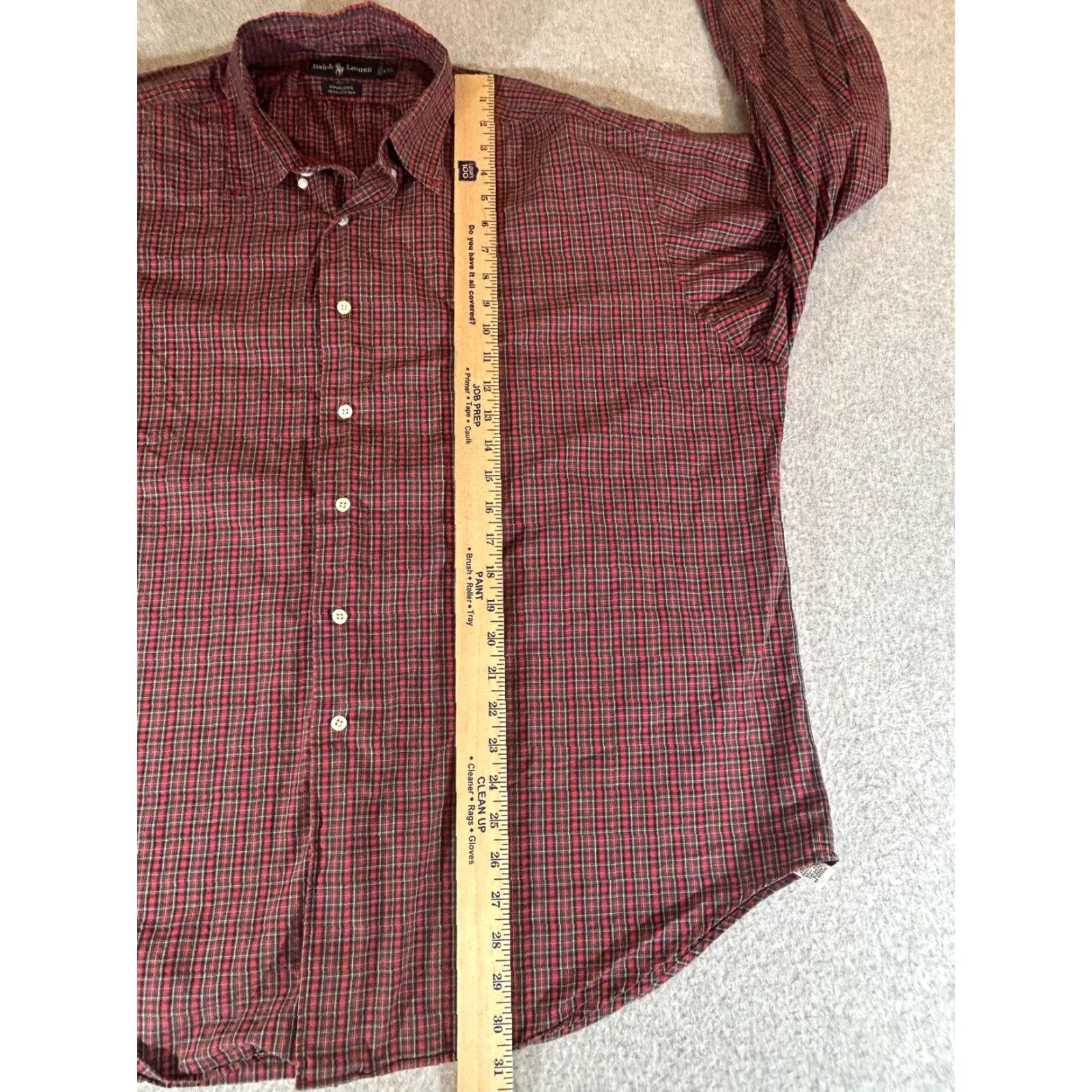 Ralph Lauren Ralph Lauren Shirt Mens 2XL Red Plaid Long Sleeve Button Marlowe Polo Casual XXL Size US XXL / EU 58 / 5 - 5 Thumbnail