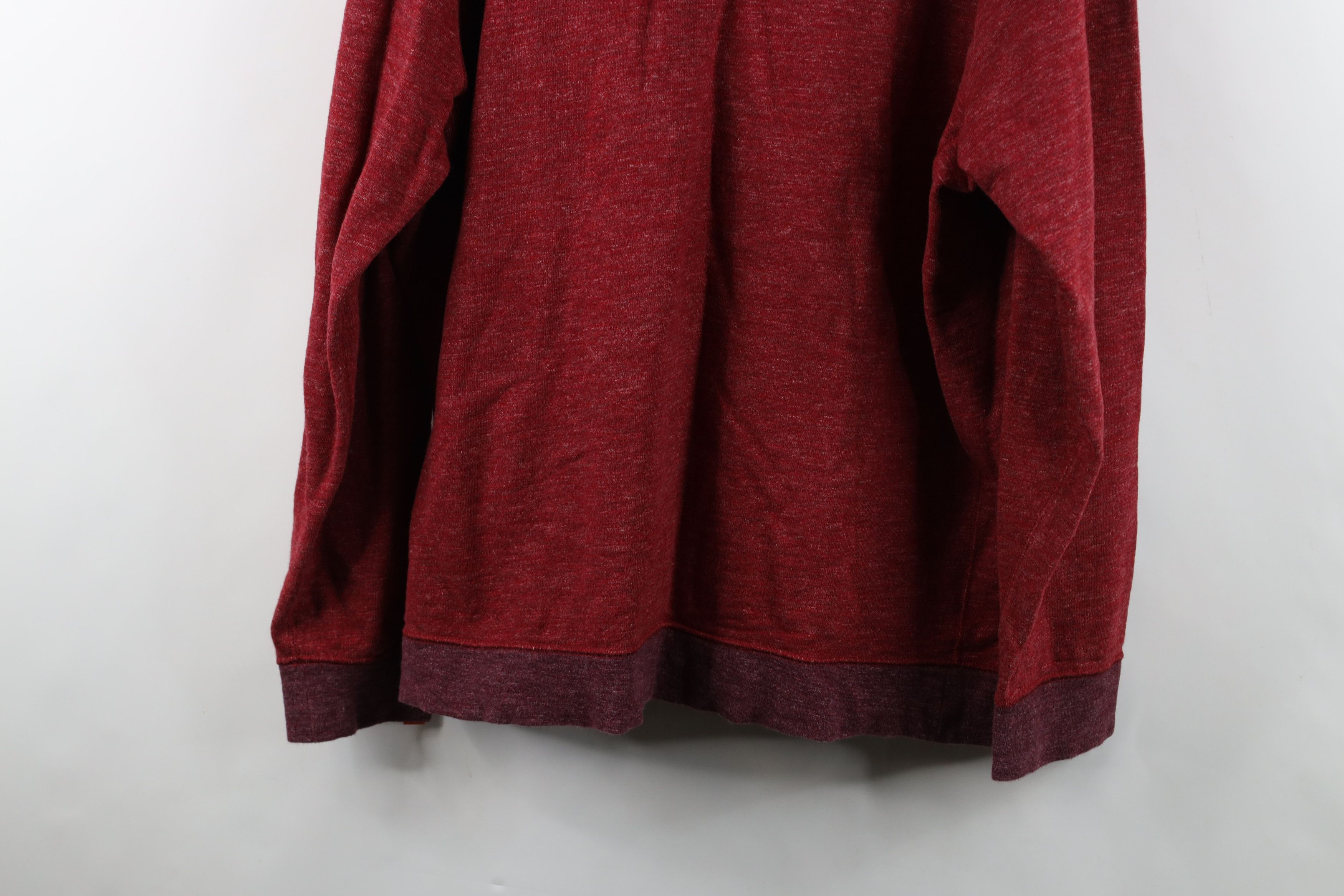 Nike Vintage Nike Mini Swoosh French Terry Full Zip Hoodie Red Size US XXL / EU 58 / 5 - 14 Thumbnail