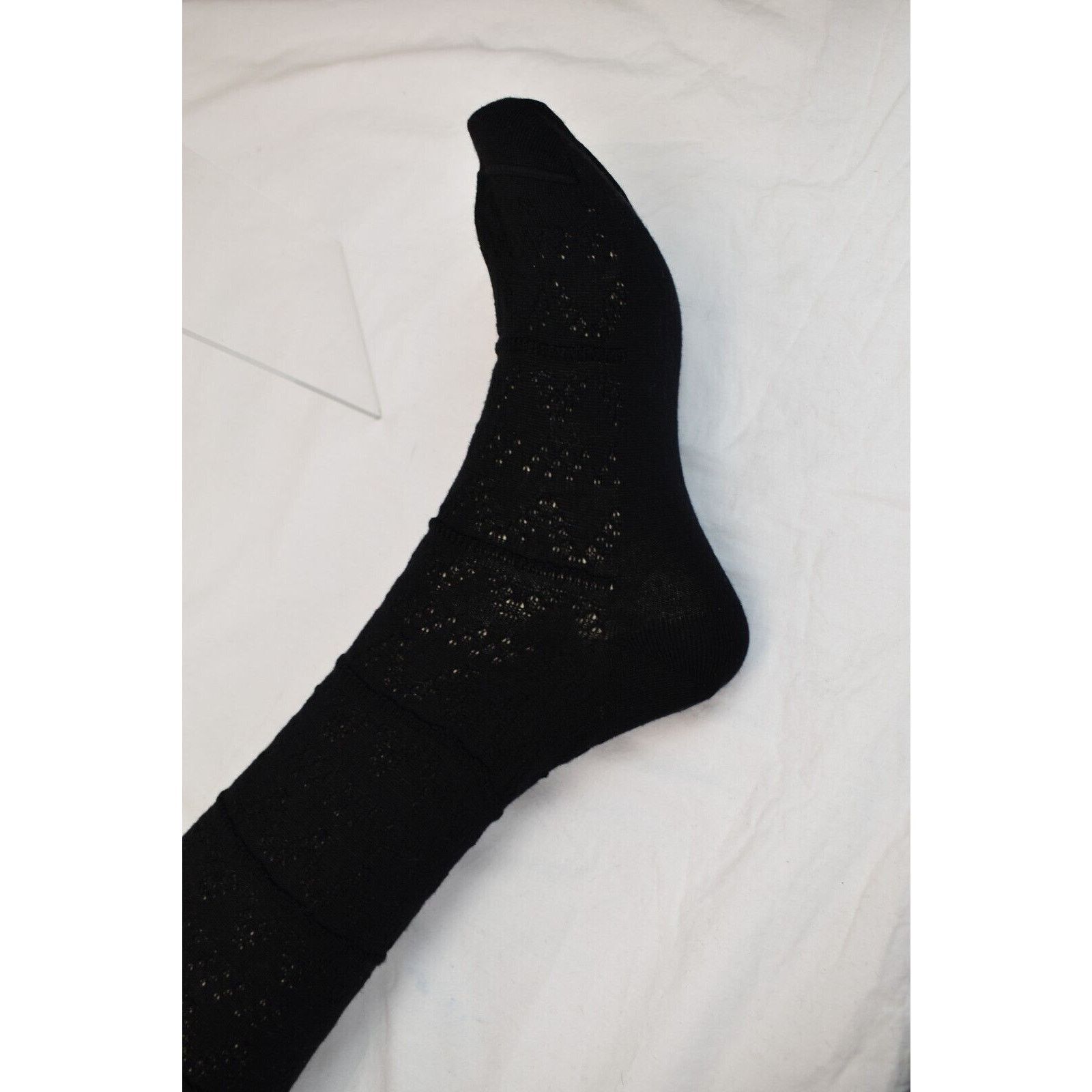 Miu Miu MIU MIU PRADA BLACK WOOL OTK BOOT LONG STOKINGS 3 L IT $725 Size ONE SIZE - 11 Thumbnail