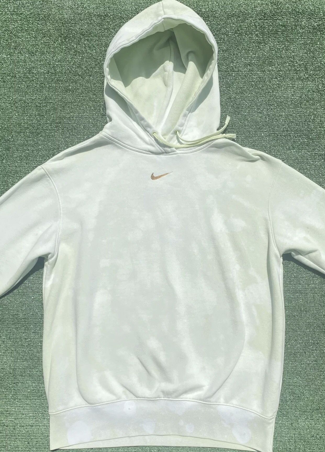 Nike Nike Neon Green Center Swoosh Oversized Hand Dyed Hoodie XS Size XS / US 0-2 / IT 36-38 - 3 Thumbnail