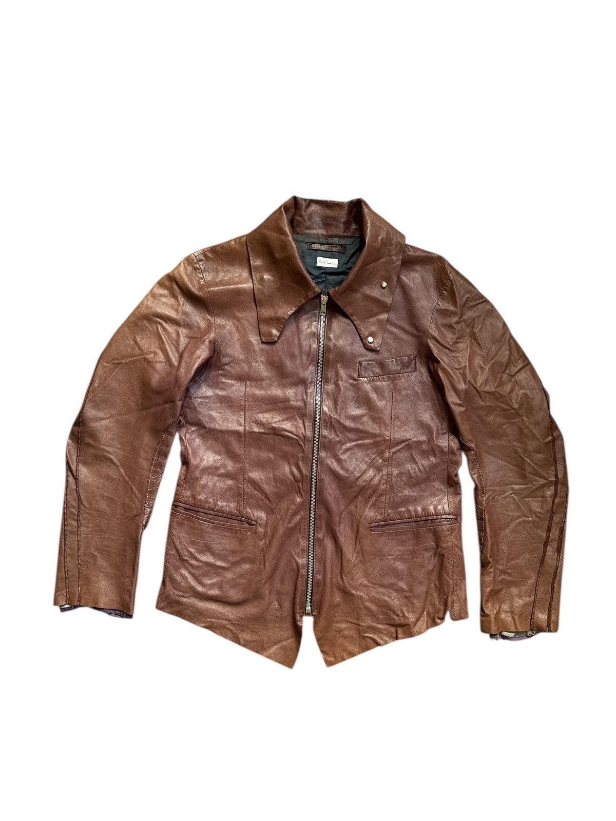 ジャケット・アウター Paul Smith Lamb Leather Down Jacket PS Paul Smith New Sheepskin Reversible Leather Jacket