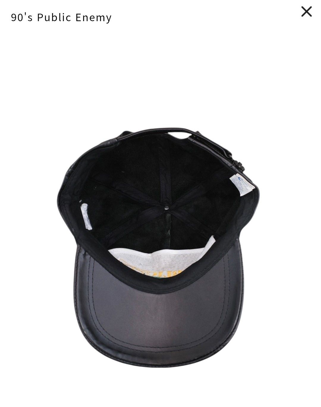Public Enemy vintage Public Enemy Leather Hat Size ONE SIZE - 5 Thumbnail